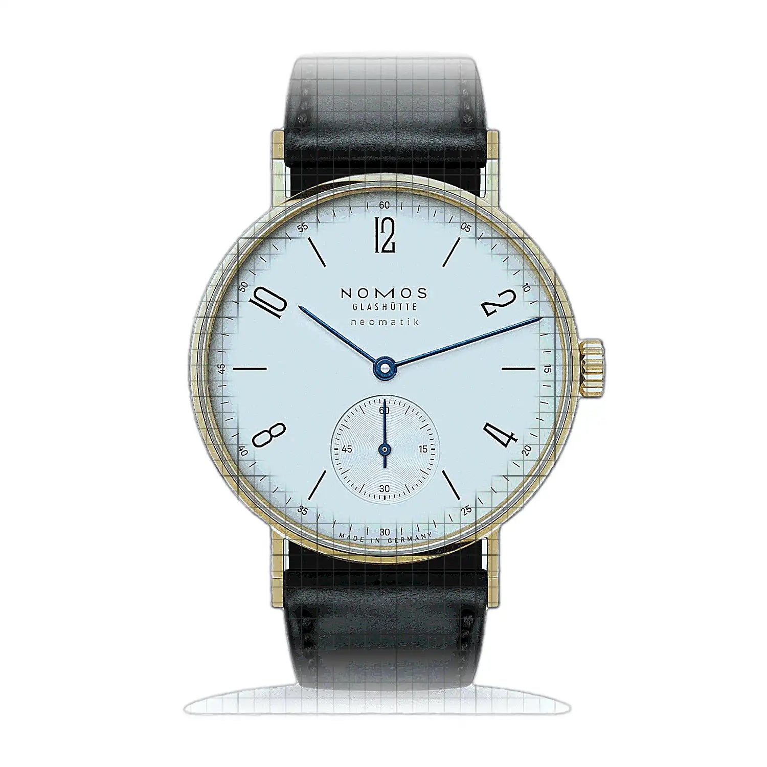Nomos Glashutte NOMOS Glasshutte Tangente Gold Neomatik 161 Silver Dial Yellow gold 35mm Watch