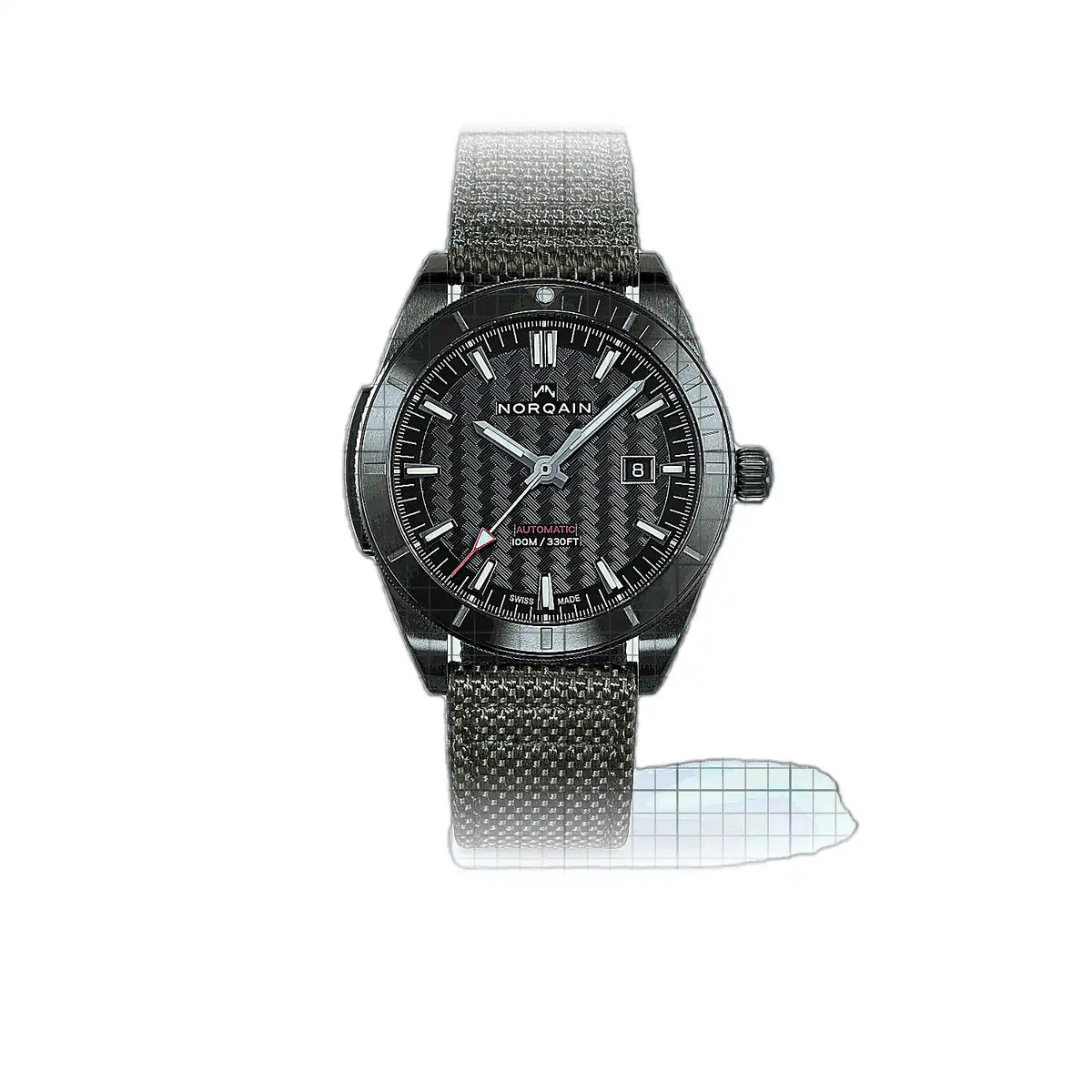 Norqain Adventure N1000.08B01.B01.F03 Green Dial Stainless Steel, PVD coated 42mm Watch