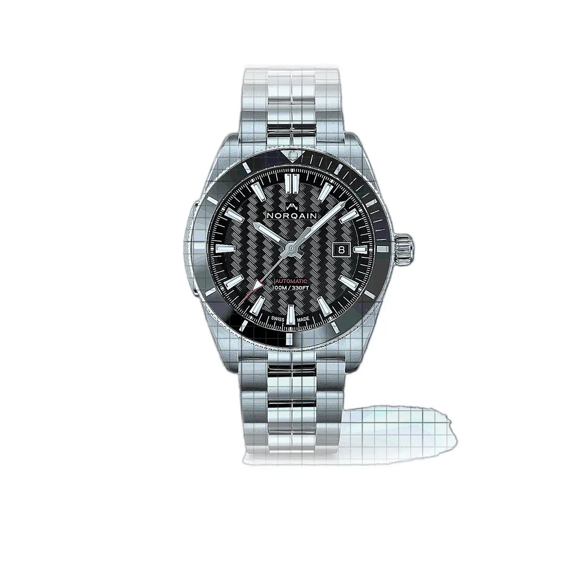 Norqain Adventure N1000.08S01.B01.S02 Black Dial Stainless steel 42mm Watch