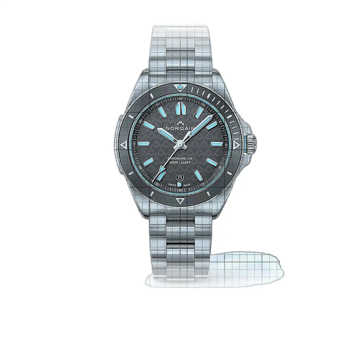 Norqain Adventure N1300.08S01.G01.S01 Grau Zifferblatt aus Edelstahl 40mm Uhr