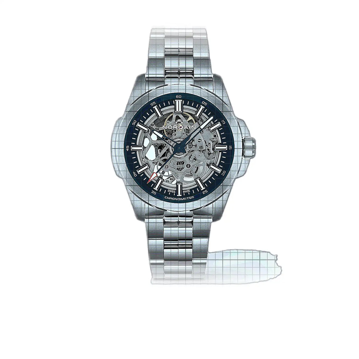 Norqain Independence N3000.07S01.A01.S01 Skelettzifferblatt Edelstahl 42 mm Uhr