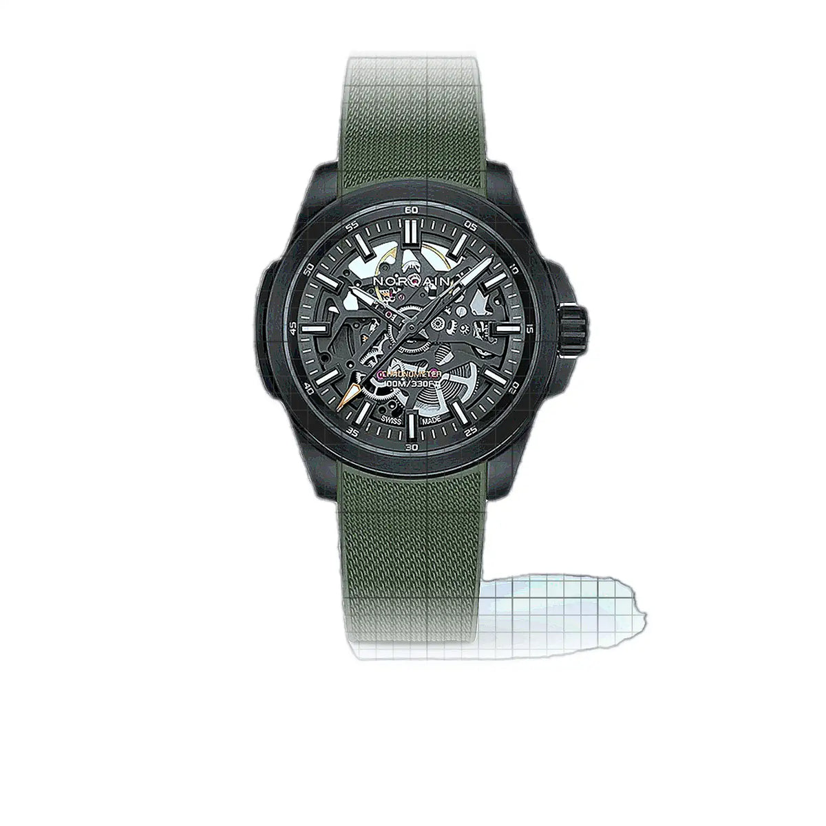 Norqain Independence N3008.07B01.G01.R01 Grau Zifferblatt aus Edelstahl 40mm Uhr