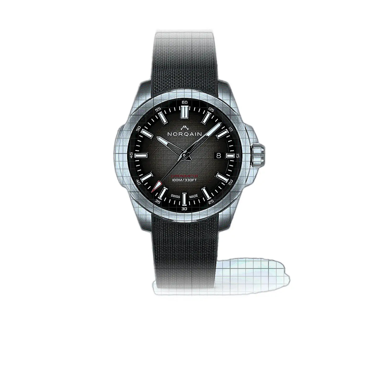 Norqain Independence N3008.08S01.N01.R01 Brown Dial Stainless steel 40mm Watch