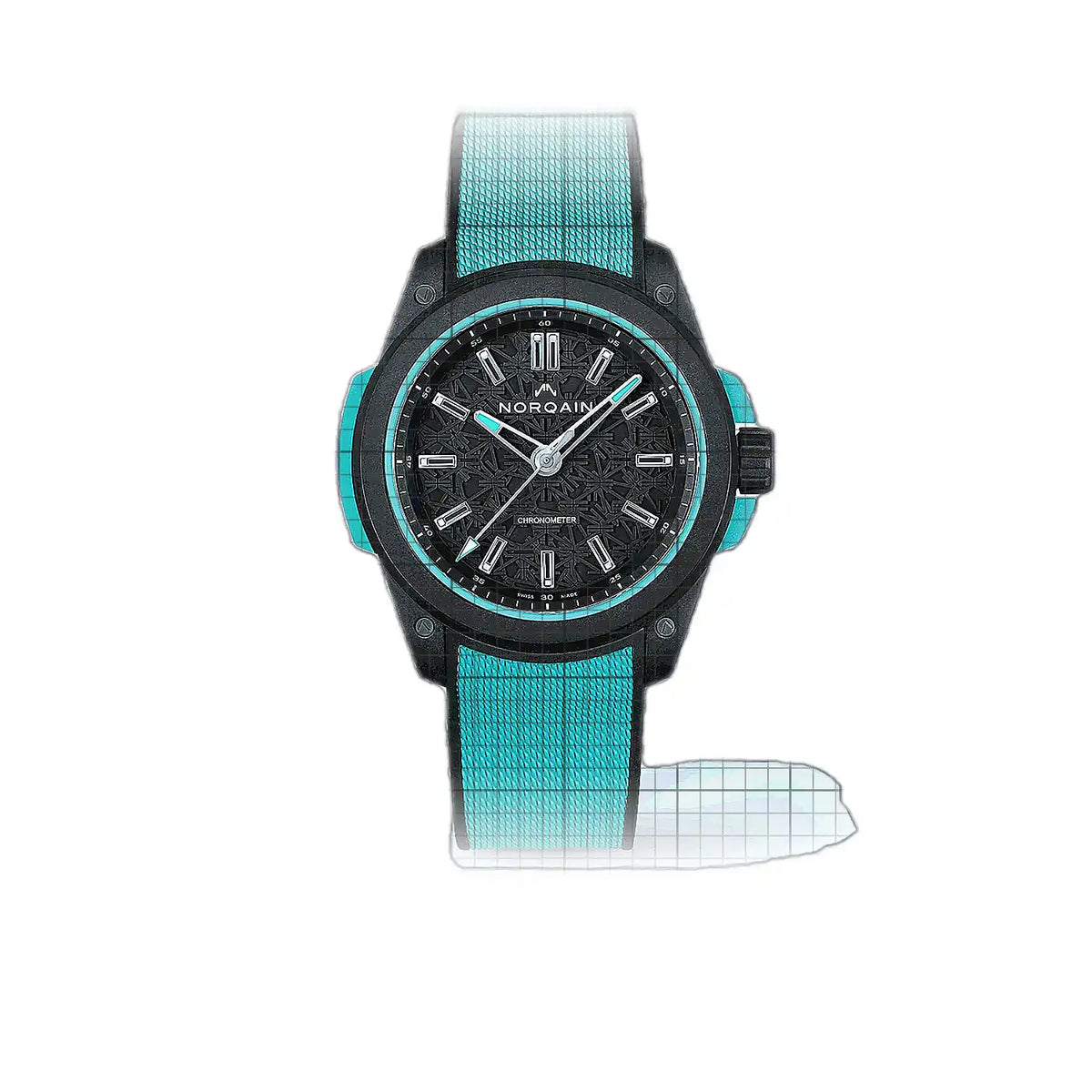 Norqain Independence NNQ3000QBQ3LA/B021/3W1QBR.20BQ Schwarz Zifferblatt Norteq 42 mm Uhr