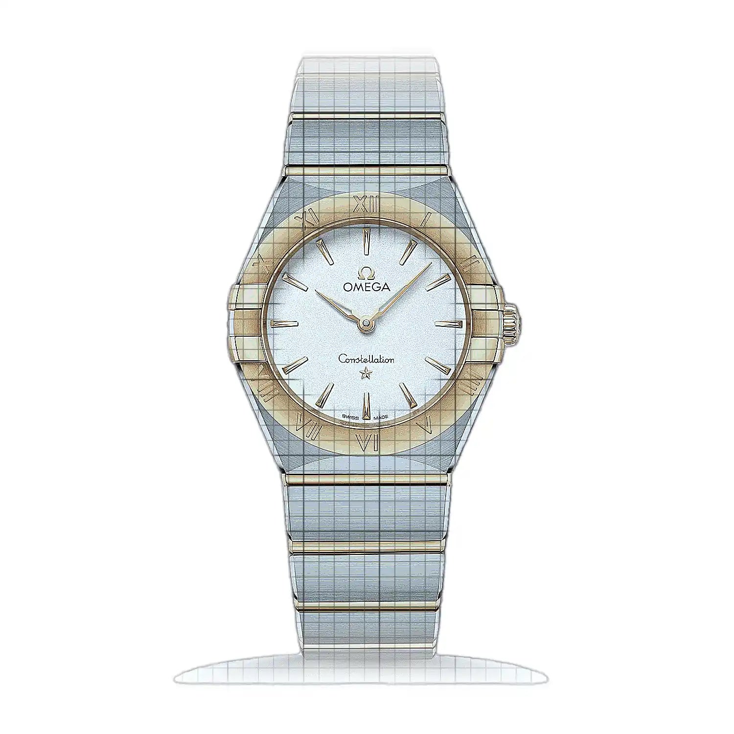 Omega Constellation Quartz 28 131.20.28.60.02.002 Silver Dial Stainless steel, rose gold 28mm Watch