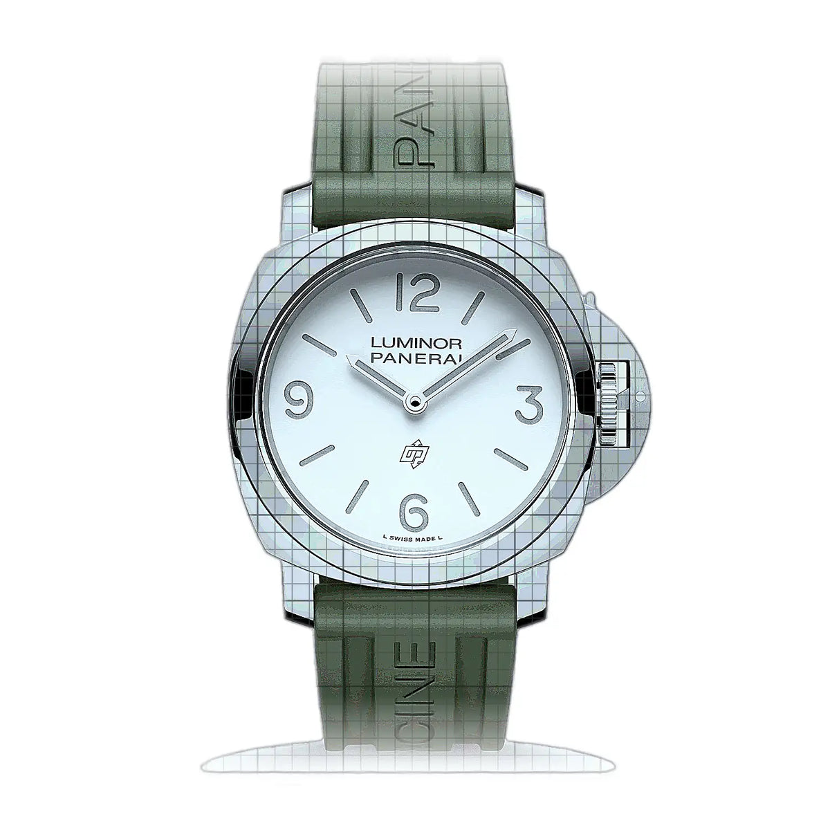 Panerai Luminor PAM01087 White Dial Stainless steel 44mm Watch