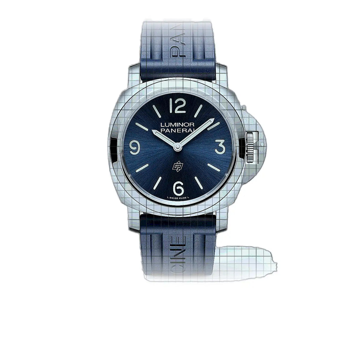 Panerai Luminor PAM01623 Horloge met blauwe wijzerplaat, roestvrij staal, 44 mm