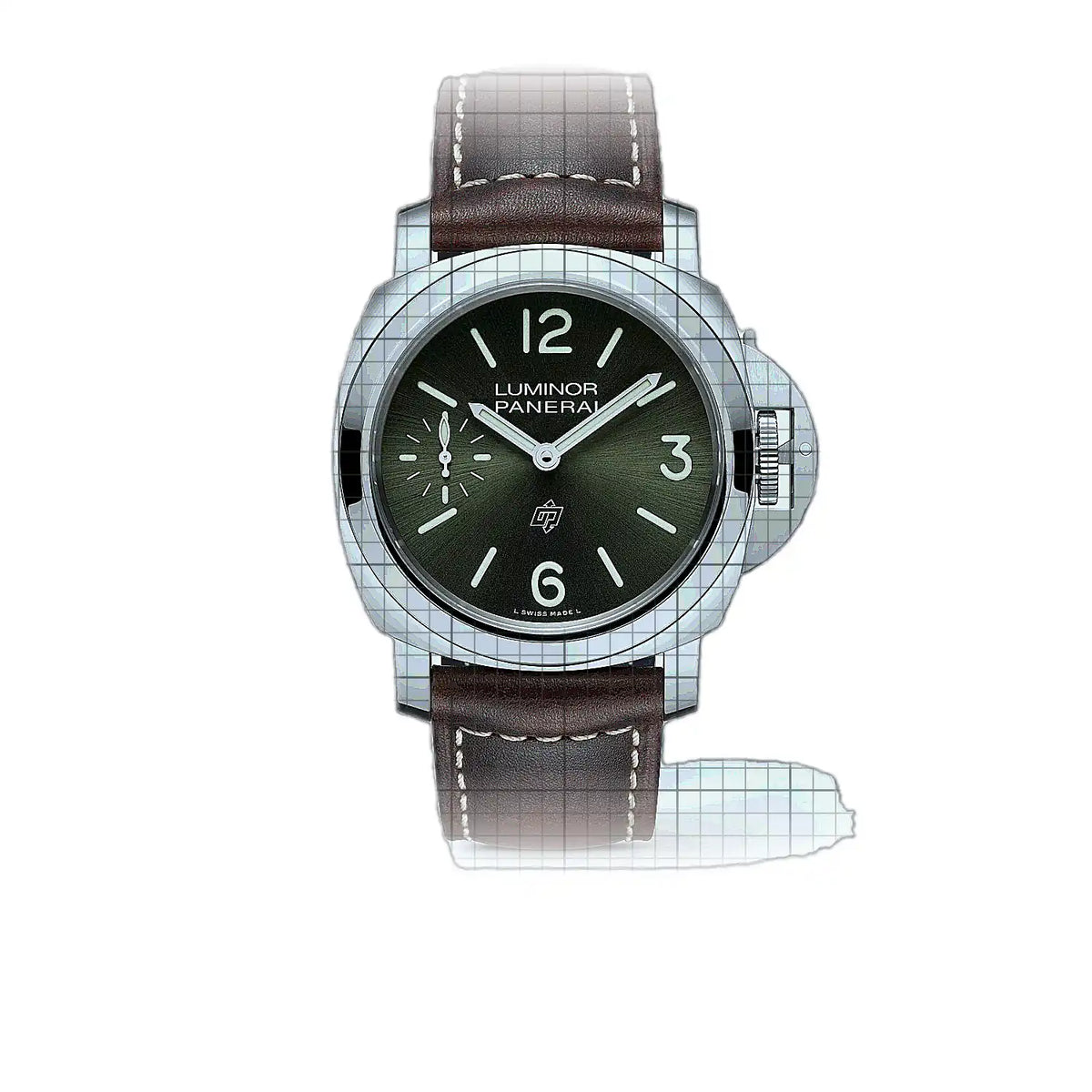 Montre Panerai Luminor PAM01624 Vert Cadran en acier inoxydable, 44 mm