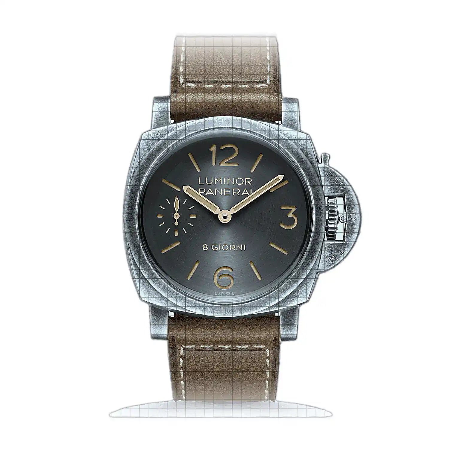 Panerai Luminor 8 Giorni PA01733 Anthracite Dial Stainless steel 44mm Watch