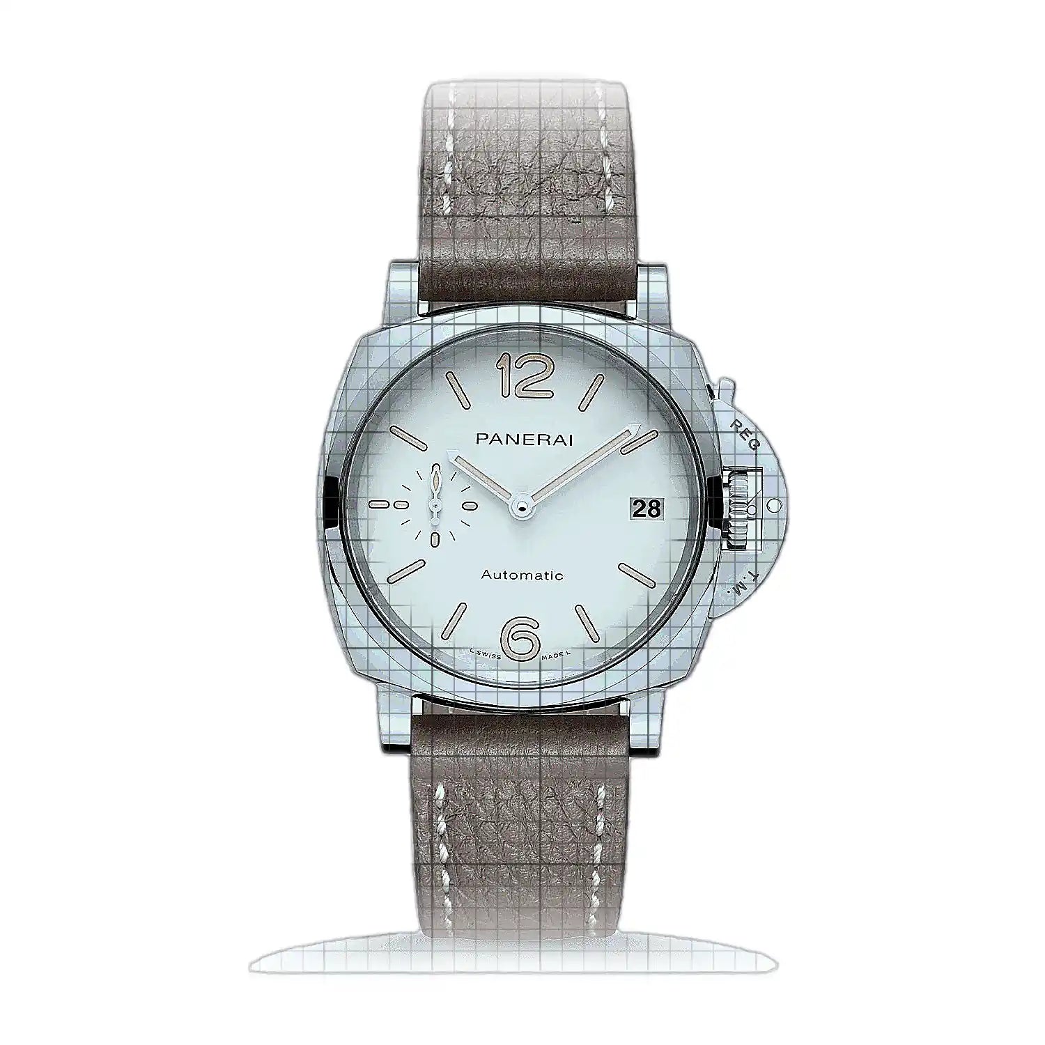 Panerai Luminor Due PA01043 White Dial Stainless steel 38mm Watch