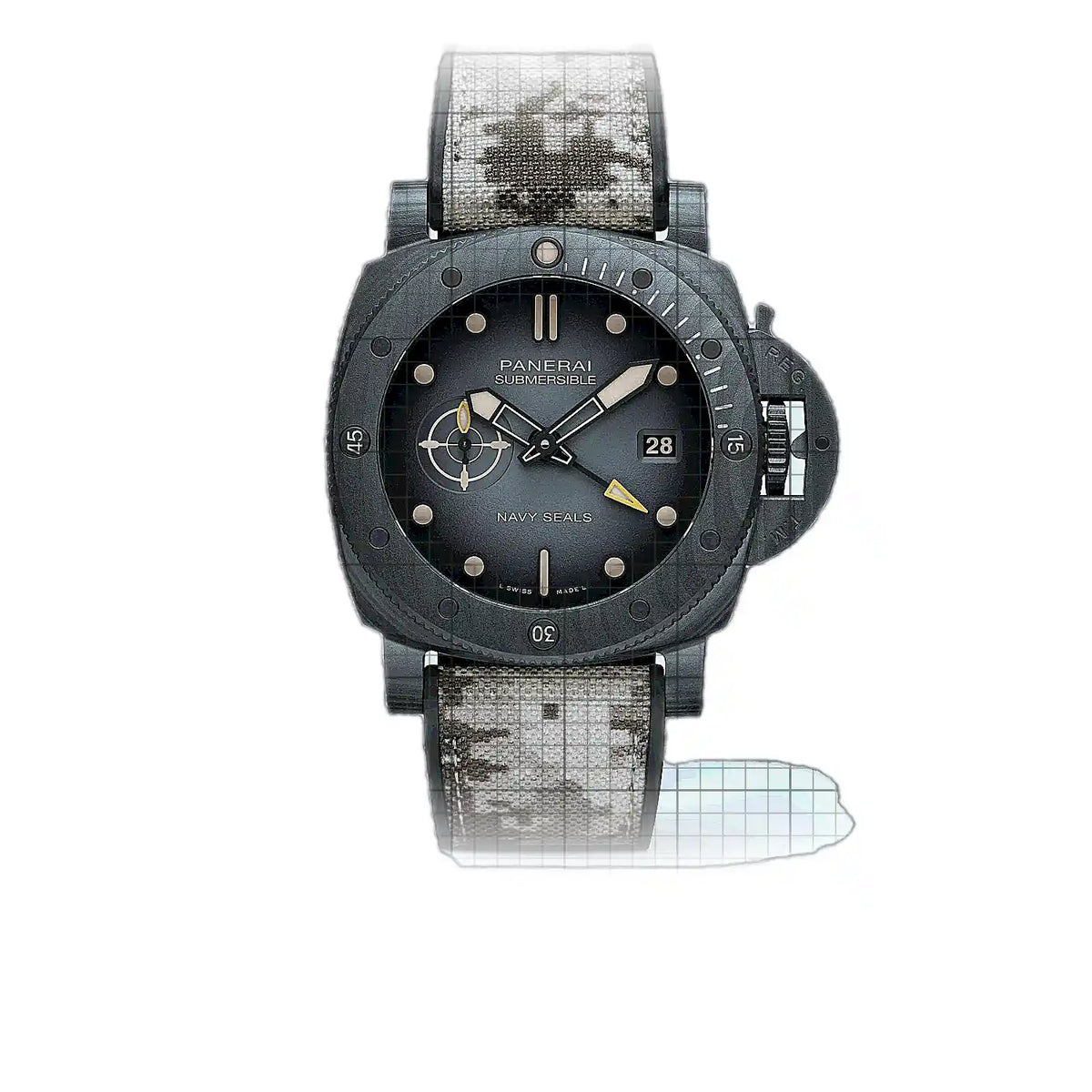 Panerai Submersible PAM01513 Black Dial Carbon 44mm Watch