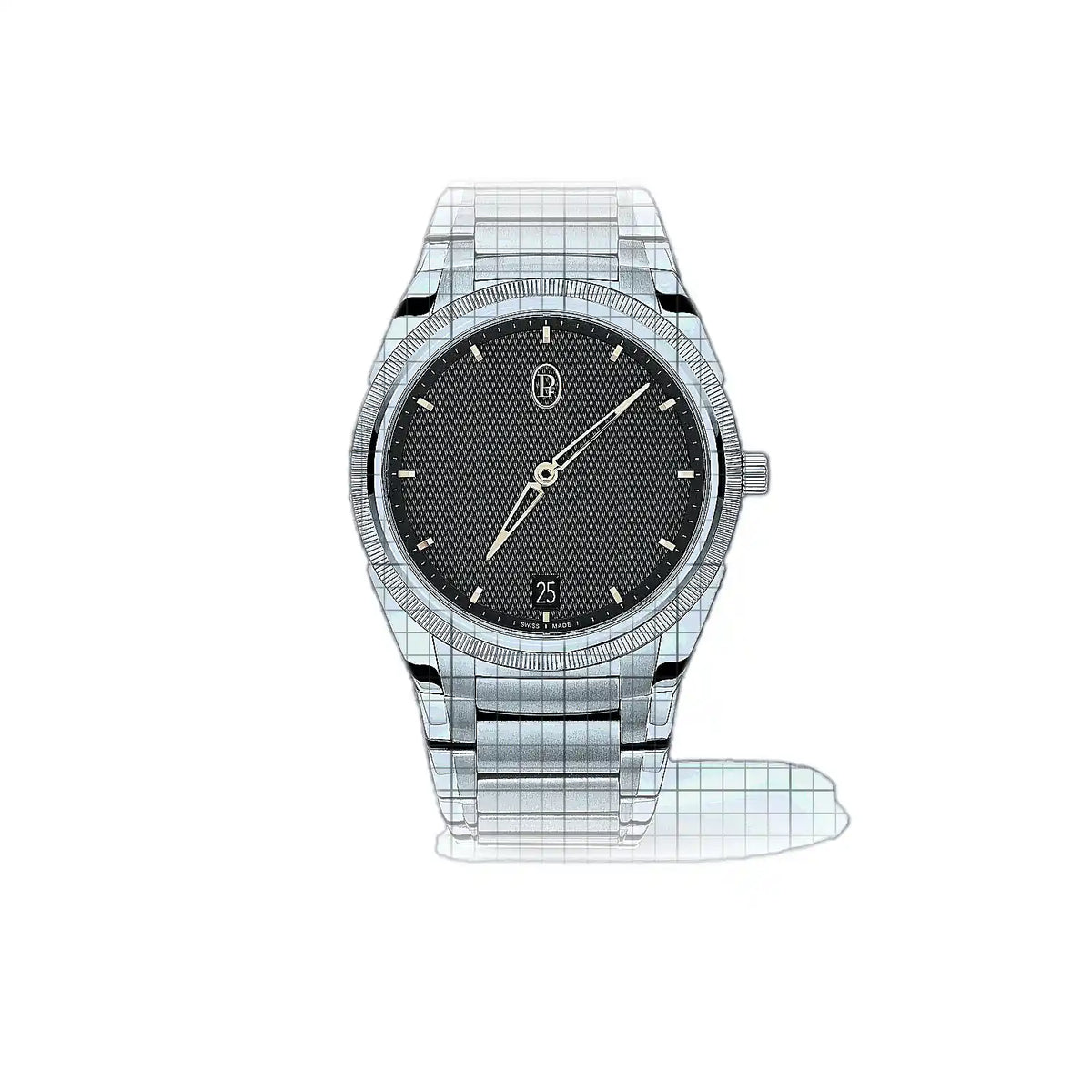 Parmigiani Fleurier Tonda PFS914-1020006-100182 Gris Cadran en acier inoxydable 40mm Montre