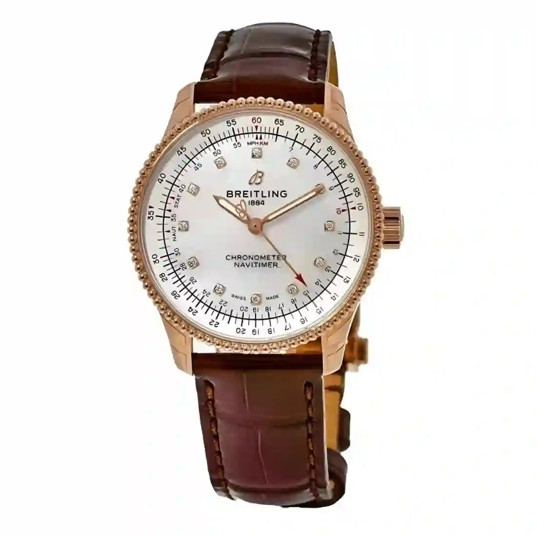 Breitling Navitimer Automatic met parelmoer 35 mm