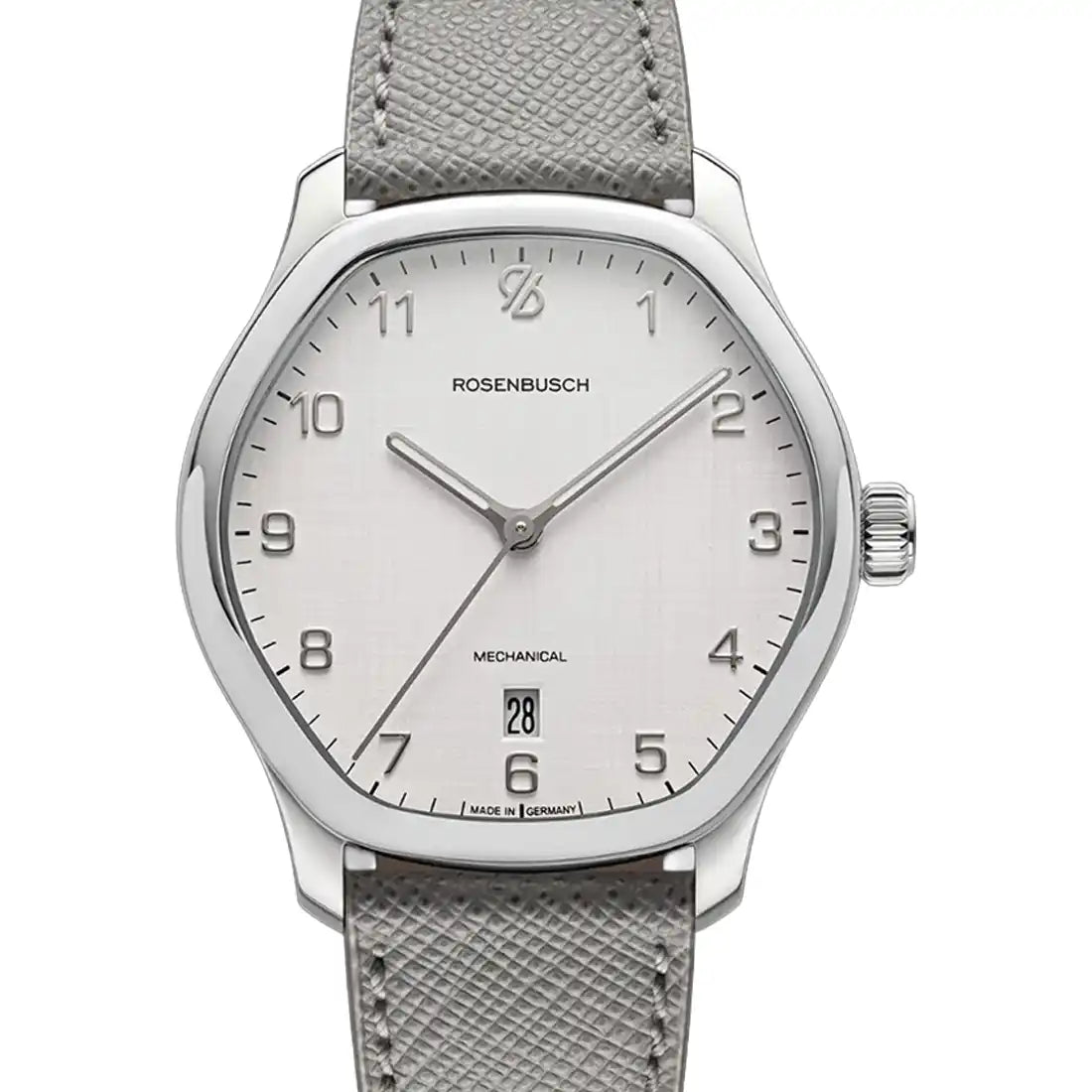 Rosenbusch Horizon Manual winding Canvas White 39,5mm