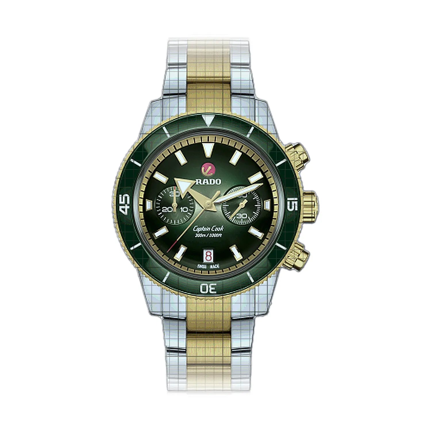 Rado Captain Cook Automatic Chronograph 43mm Green