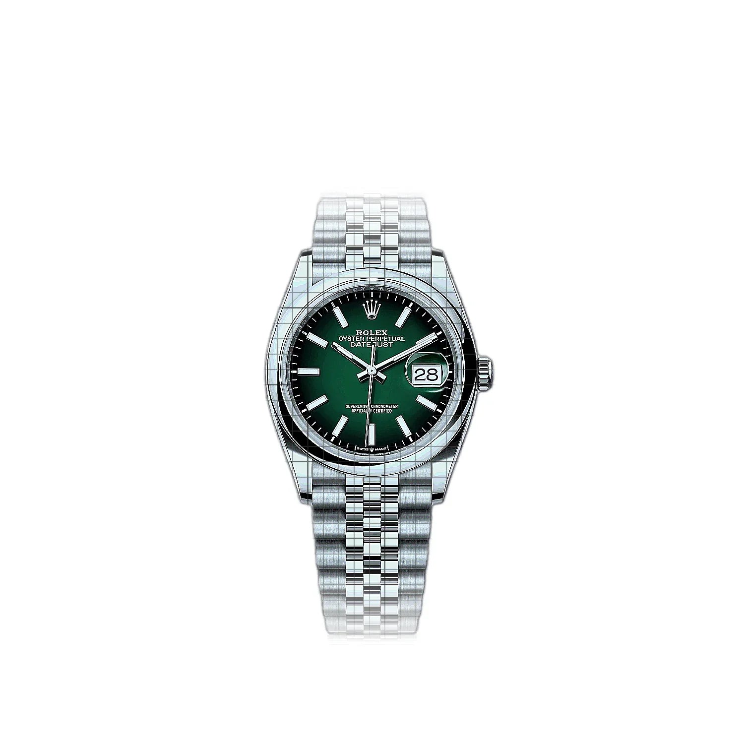 Rolex Datejust Green Ombre Jubilee 36