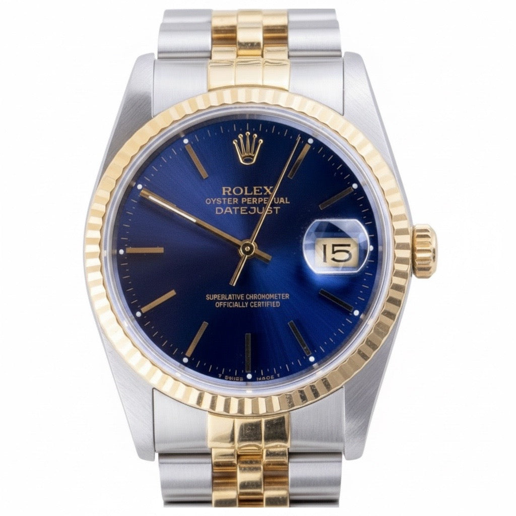 Rolex Datejust Blue Jubilee 36 CPO 1991