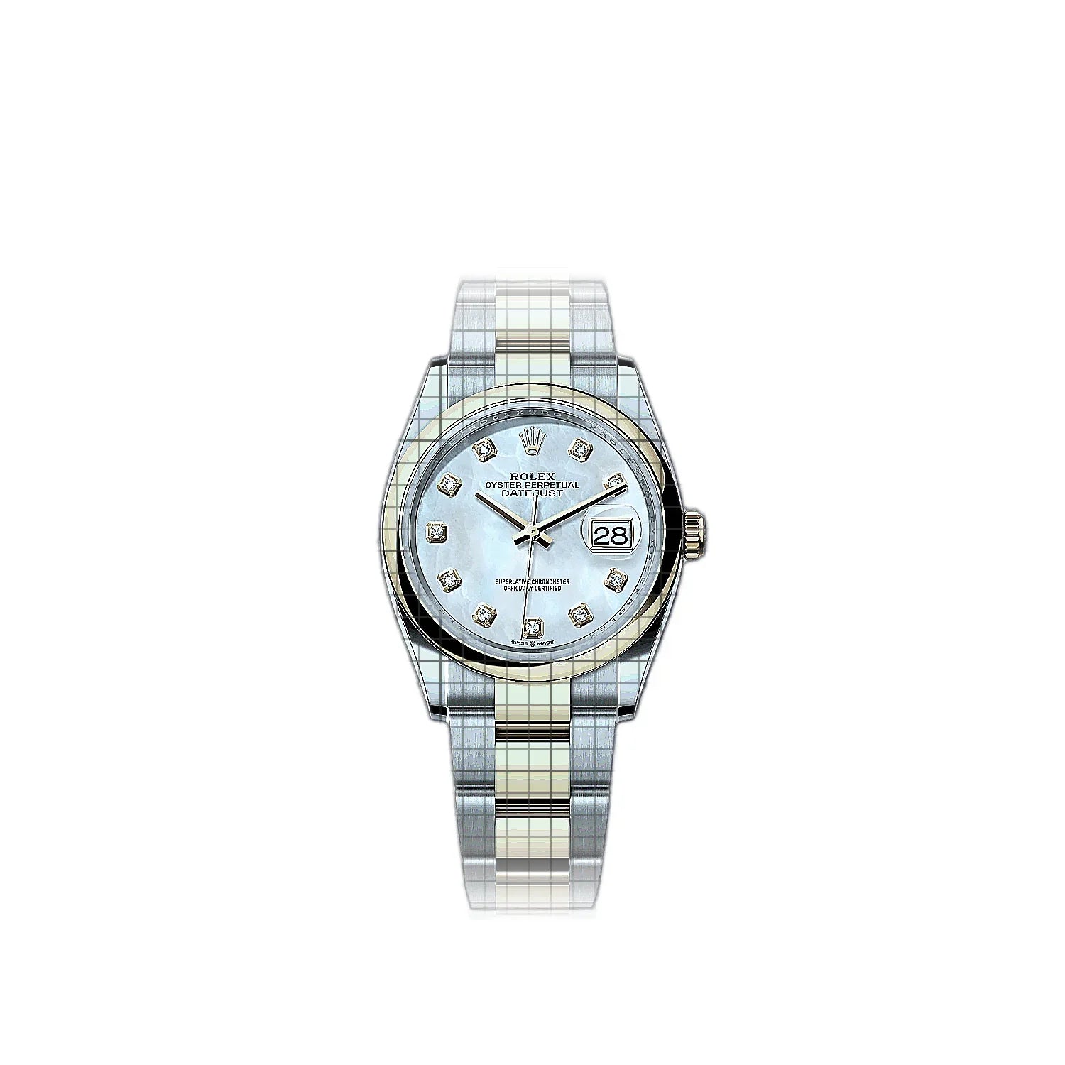 Rolex Datejust 126203-0024 Mother of pearl Dial Stainless steel, yellow gold 36mm Watch
