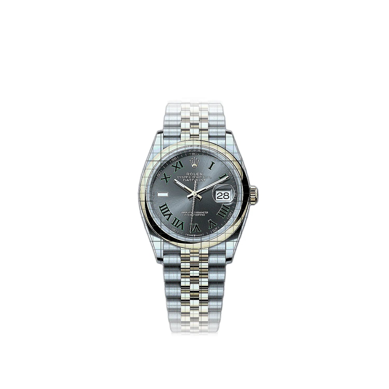Rolex Datejust 126203-0035 Grey Dial Stainless steel, yellow gold 36mm Watch