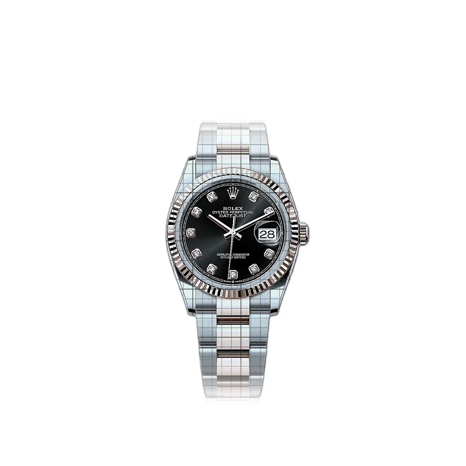 Rolex Datejust 126231-0020 White Dial Stainless steel, white gold 36mm Watch