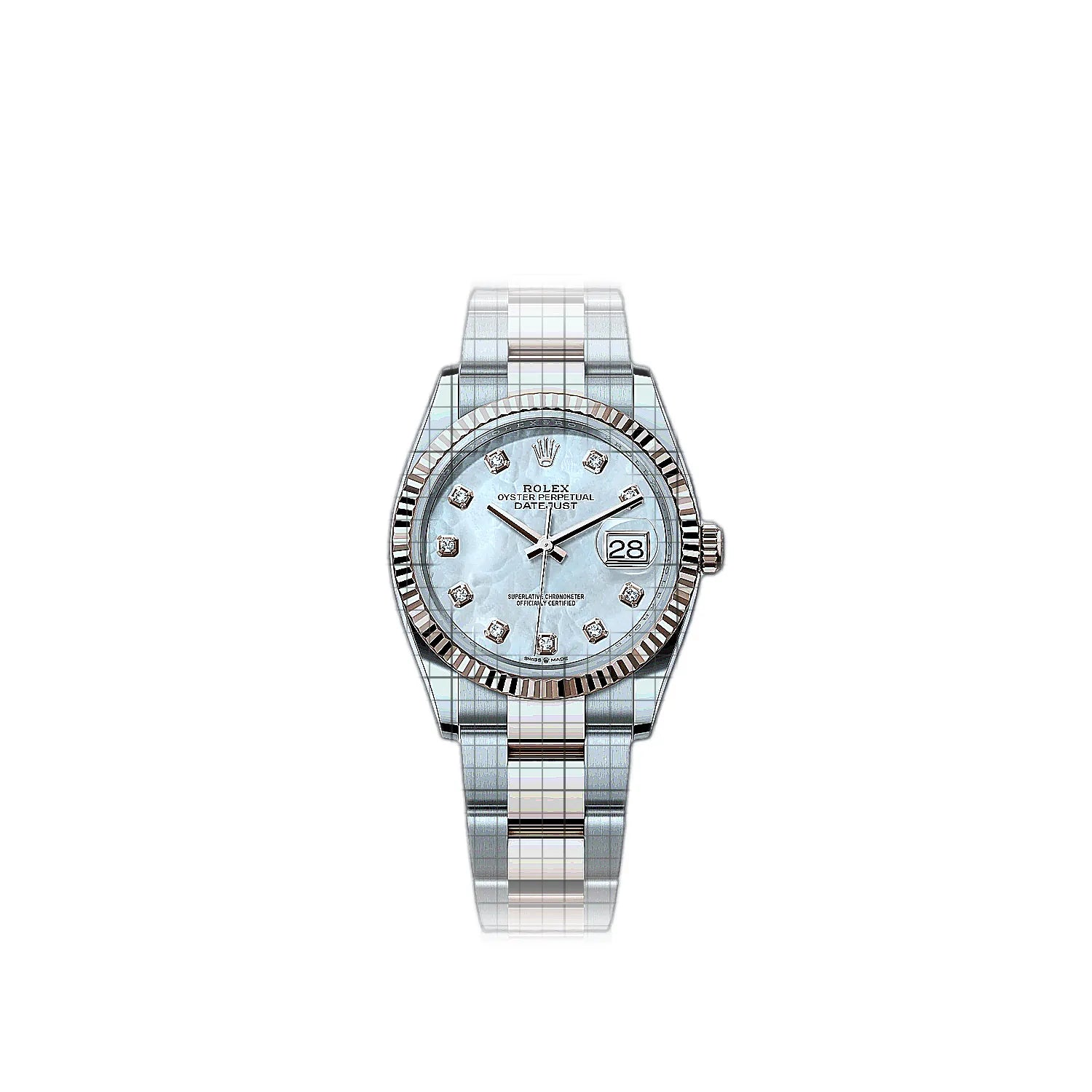 Rolex Datejust 126231-0022 Mother of pearl Dial Stainless steel, rose gold 36mm Watch