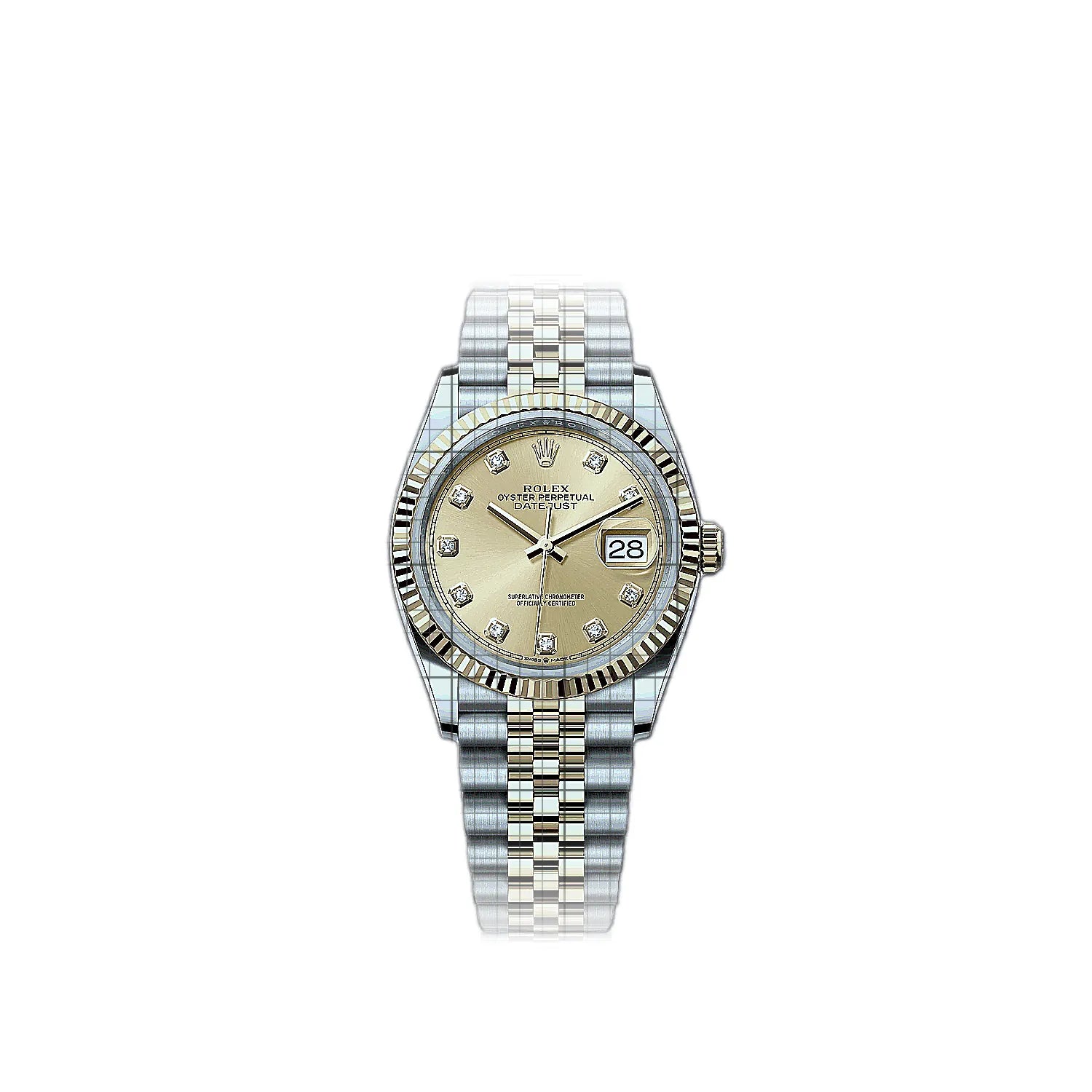 Rolex Datejust 126233-0017 Champagne Dial Stainless steel, yellow gold 36mm Watch