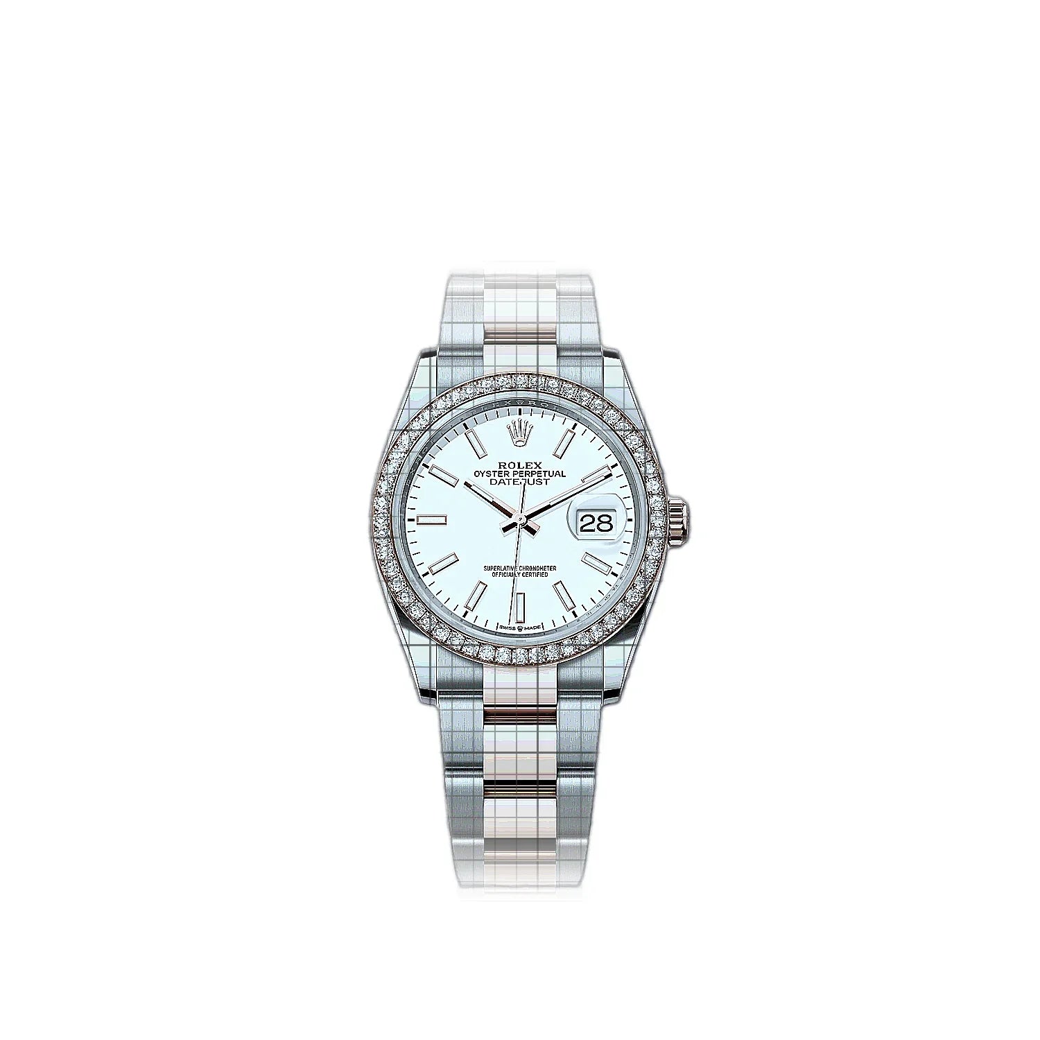 Rolex Datejust 126281rbr-0006 White Dial Stainless steel, rose gold 36mm Watch