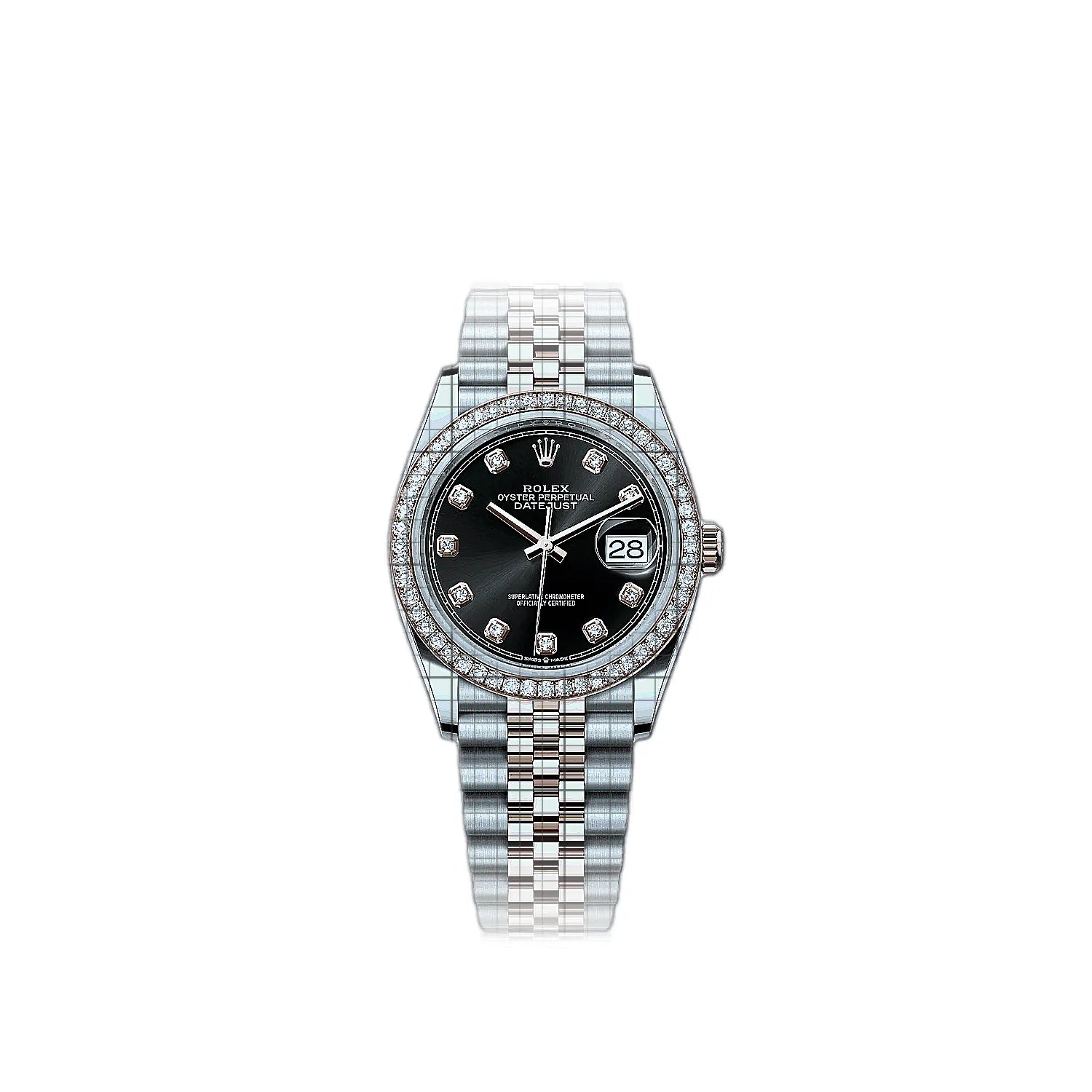 Rolex Datejust 126281rbr-0007 Black Dial Stainless steel, rose gold 36mm Watch