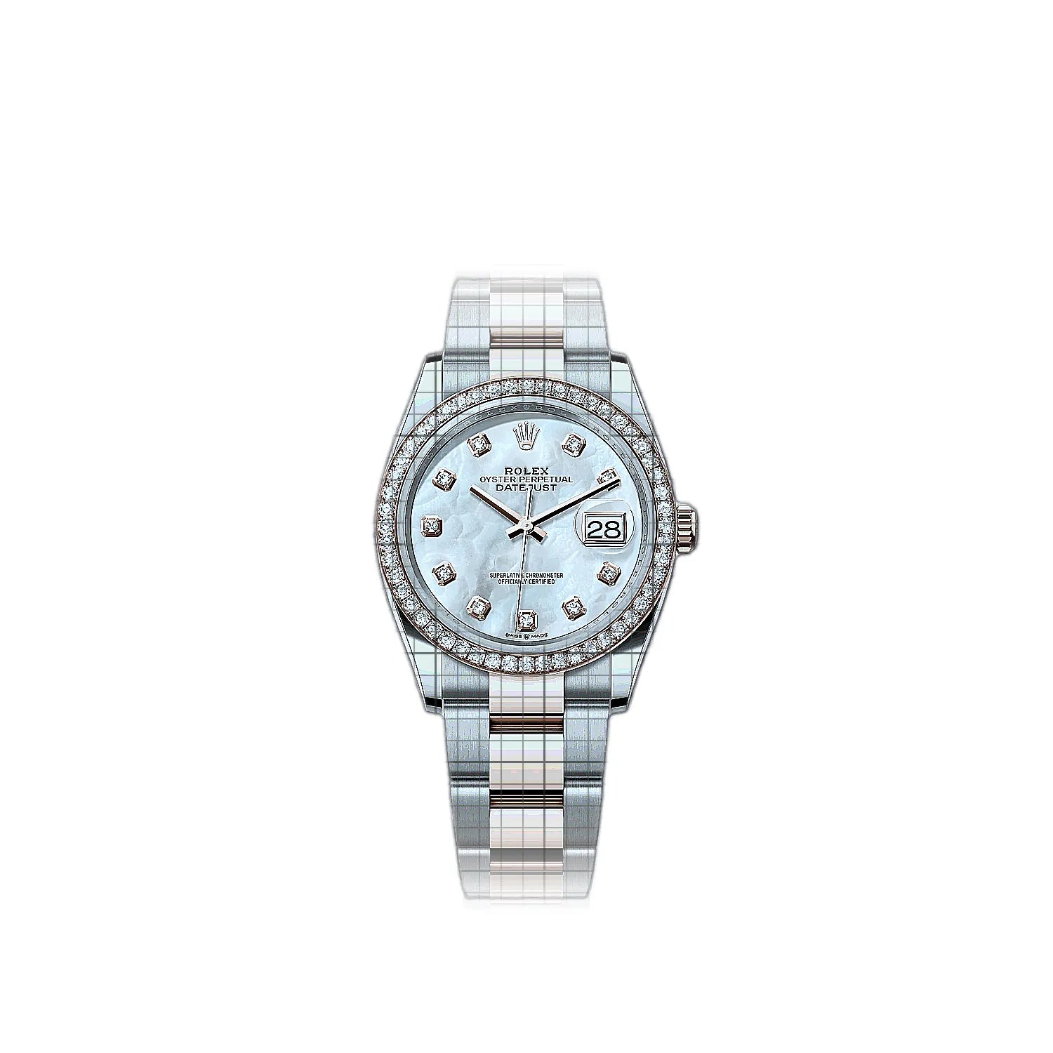 Rolex Datejust 126281rbr-0010 Mother of pearl Dial Stainless steel, rose gold 36mm Watch