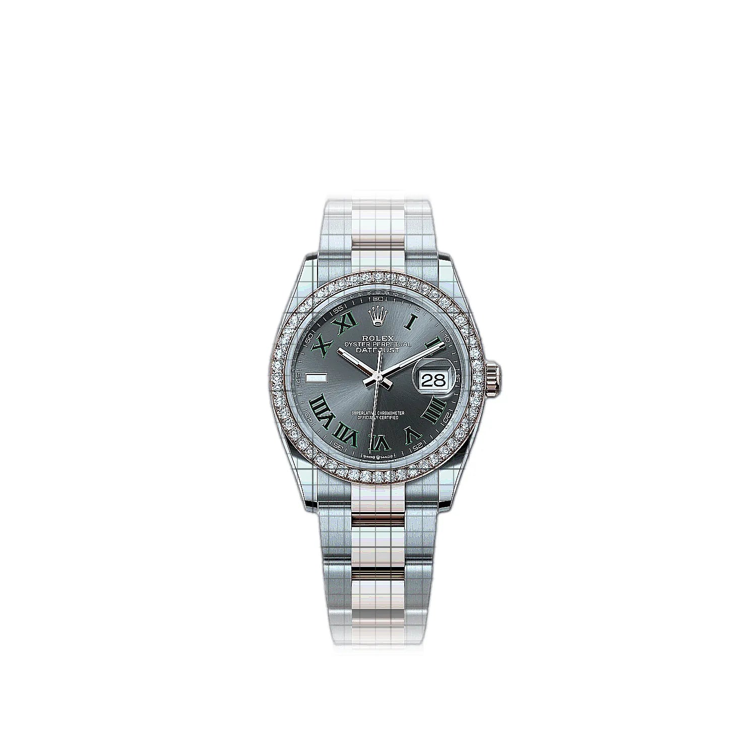 Rolex Datejust 126281rbr-0018 Grey Dial Stainless steel, rose gold 36mm Watch