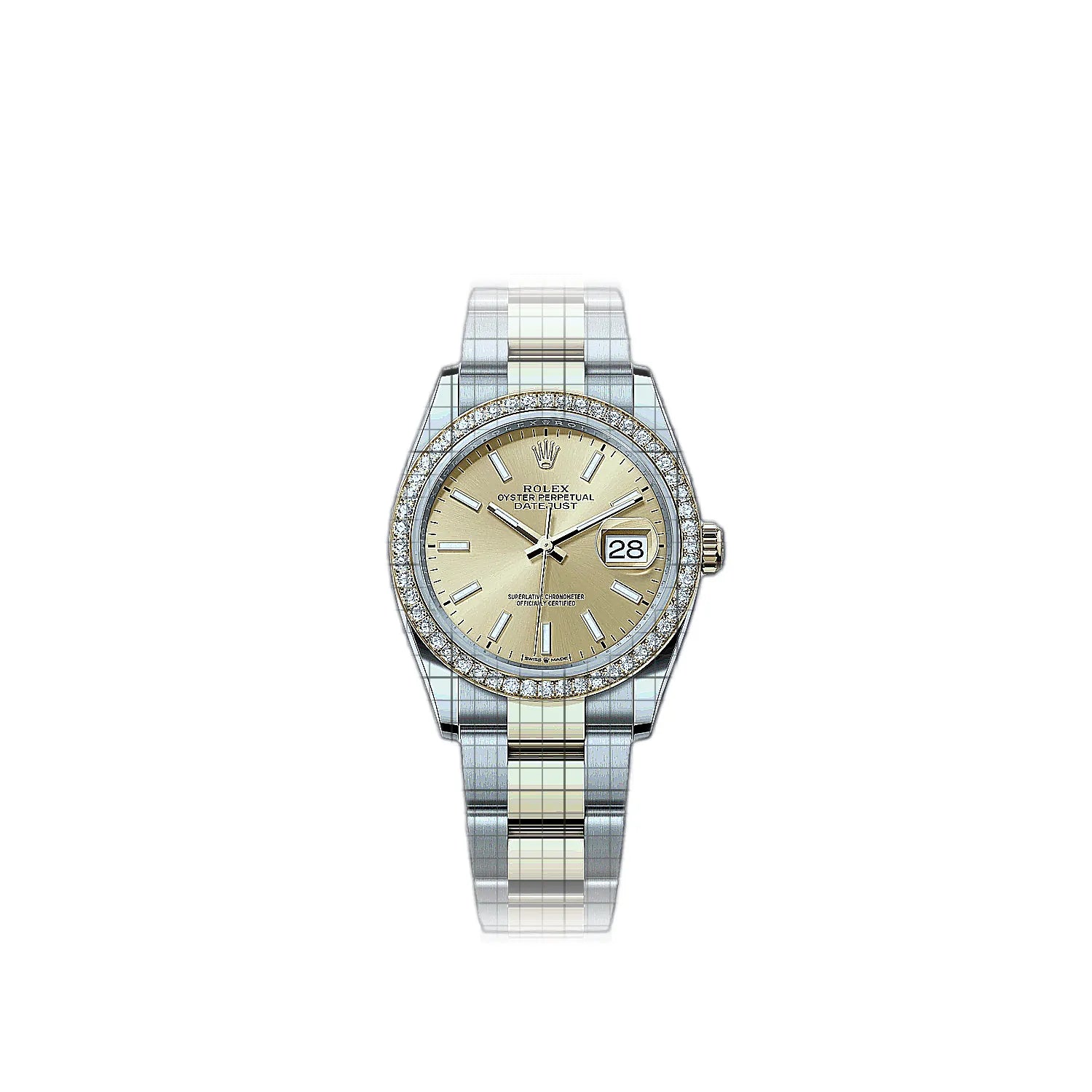 Rolex Datejust 126283rbr-0002 Champagne Dial Stainless steel, yellow gold 36mm Watch