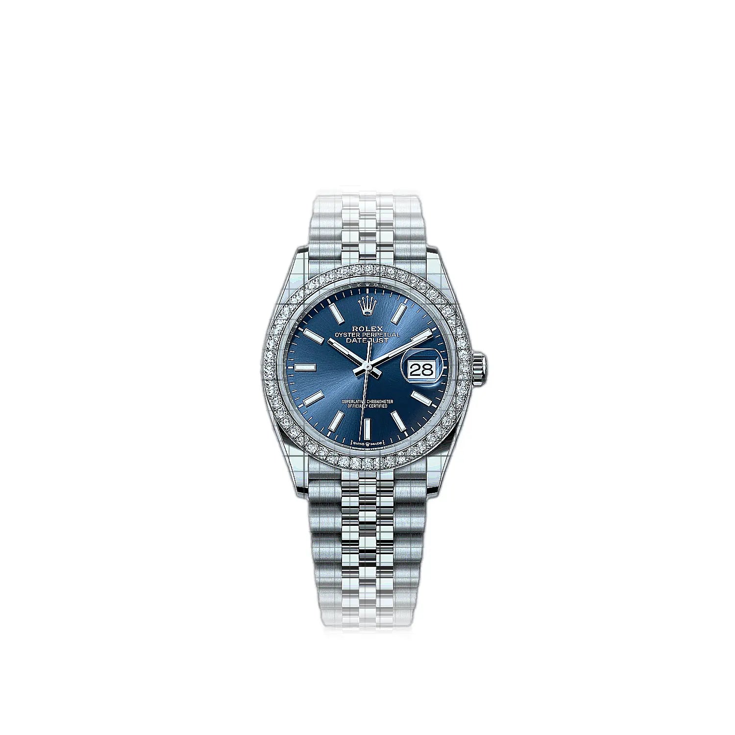 Rolex Datejust 126284rbr-0009 Blue Dial Stainless steel, white gold 36mm Watch