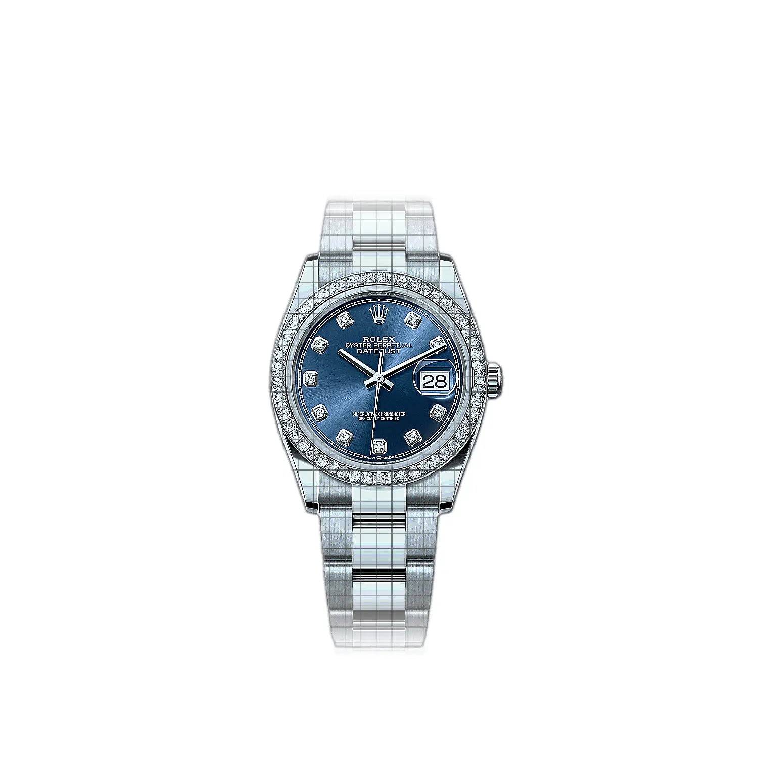 Rolex Datejust 126284rbr-0030 Blue Dial Stainless steel, white gold 36mm Watch