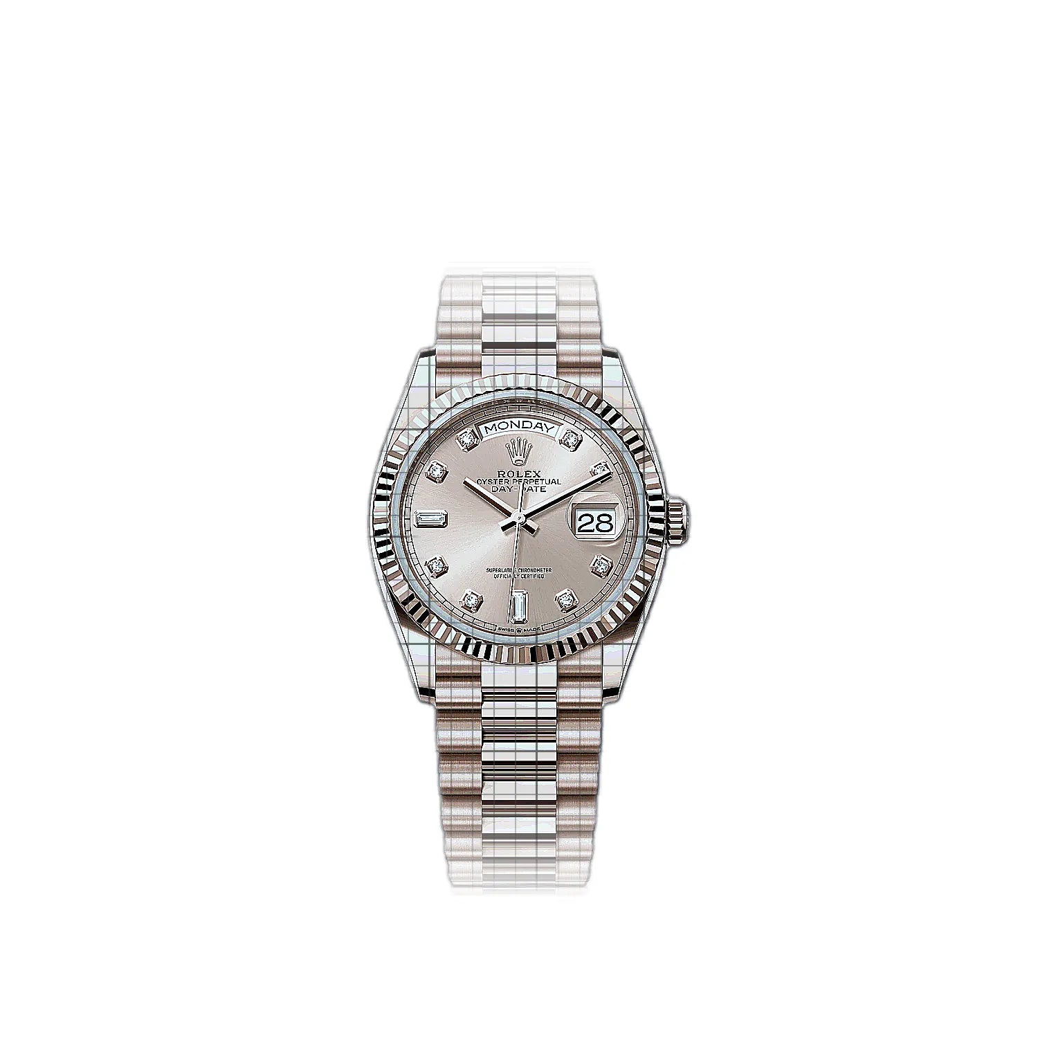 Rolex Day-Date 128235-0009 Mother of pearl Dial White gold 40mm Watch