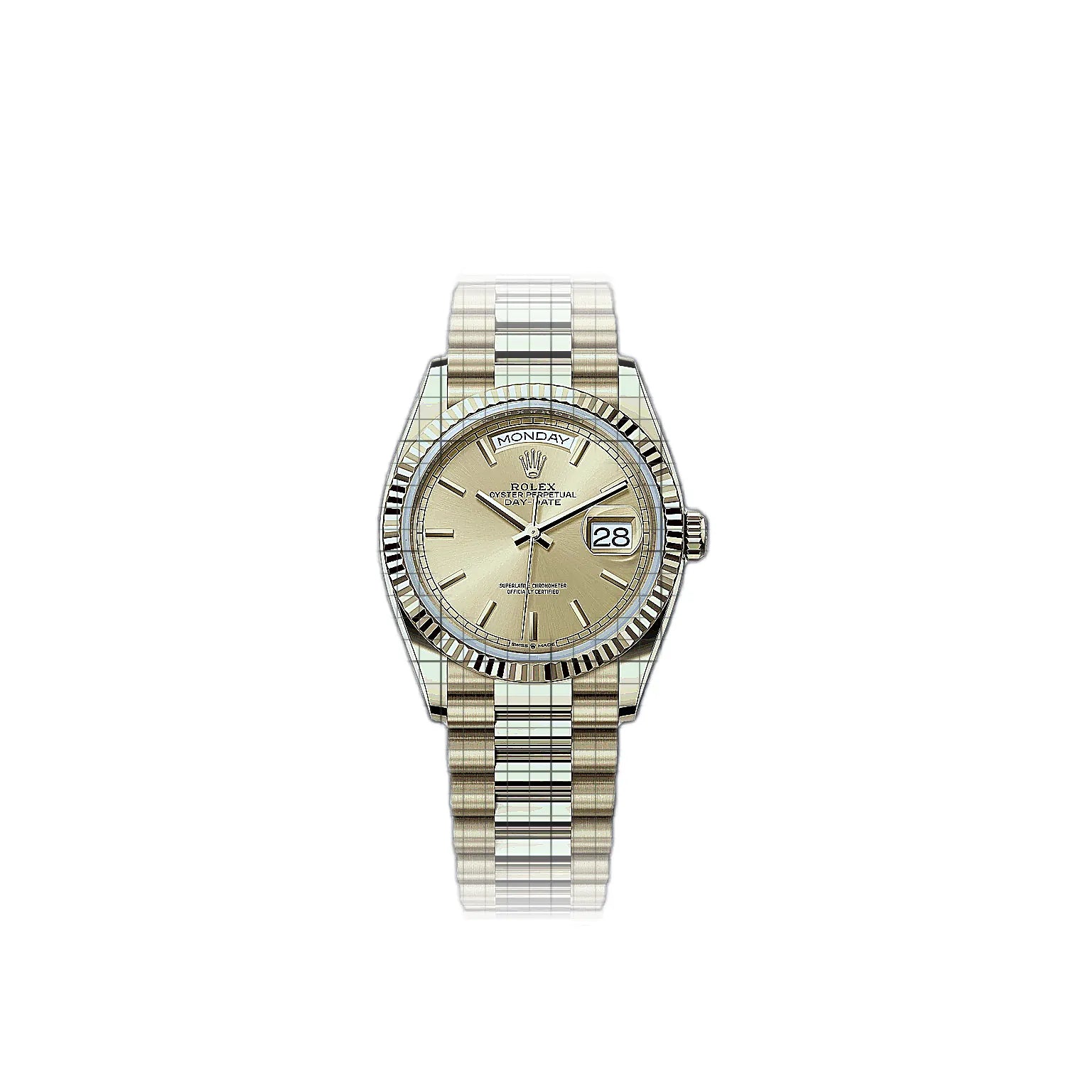 Rolex Day-Date 128238-0045 Champagne Dial Stainless steel, yellow gold 42mm Watch