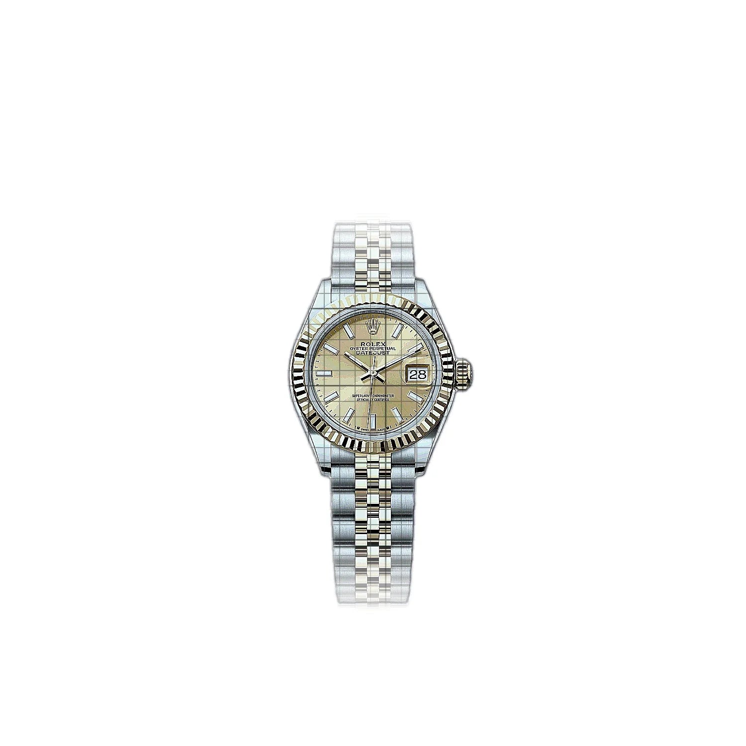 Rolex Lady-Datejust 279173-0001 Champagne Dial Stainless steel, yellow gold 28mm Watch