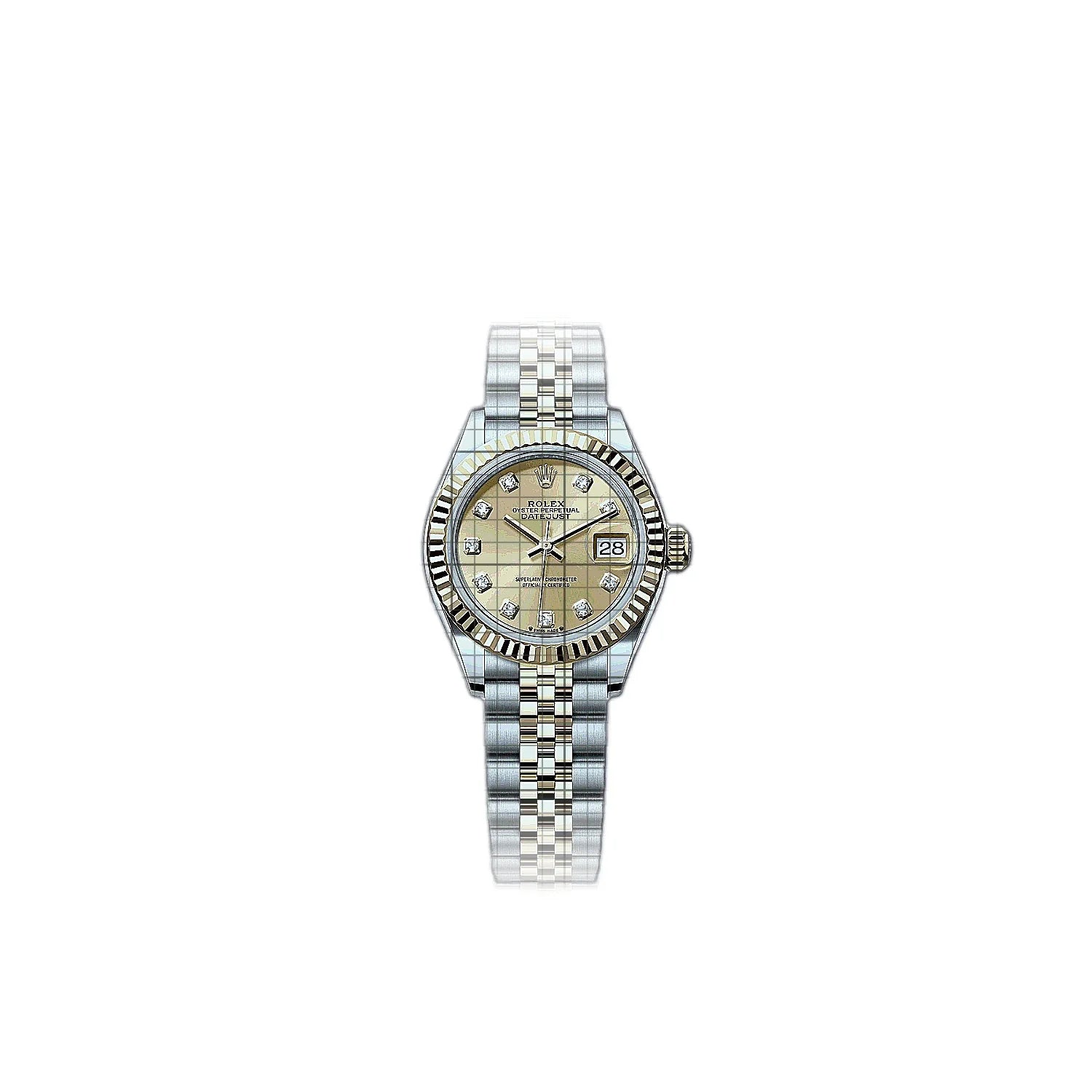 Rolex Lady-Datejust 279173-0011 Champagne Dial Stainless steel, yellow gold 28mm Watch