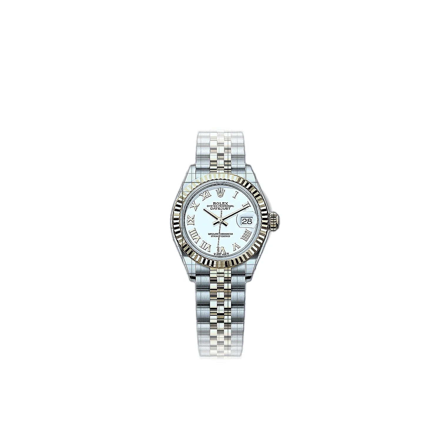 Rolex Lady-Datejust 279173-0023 White Dial Stainless steel, yellow gold 28mm Watch