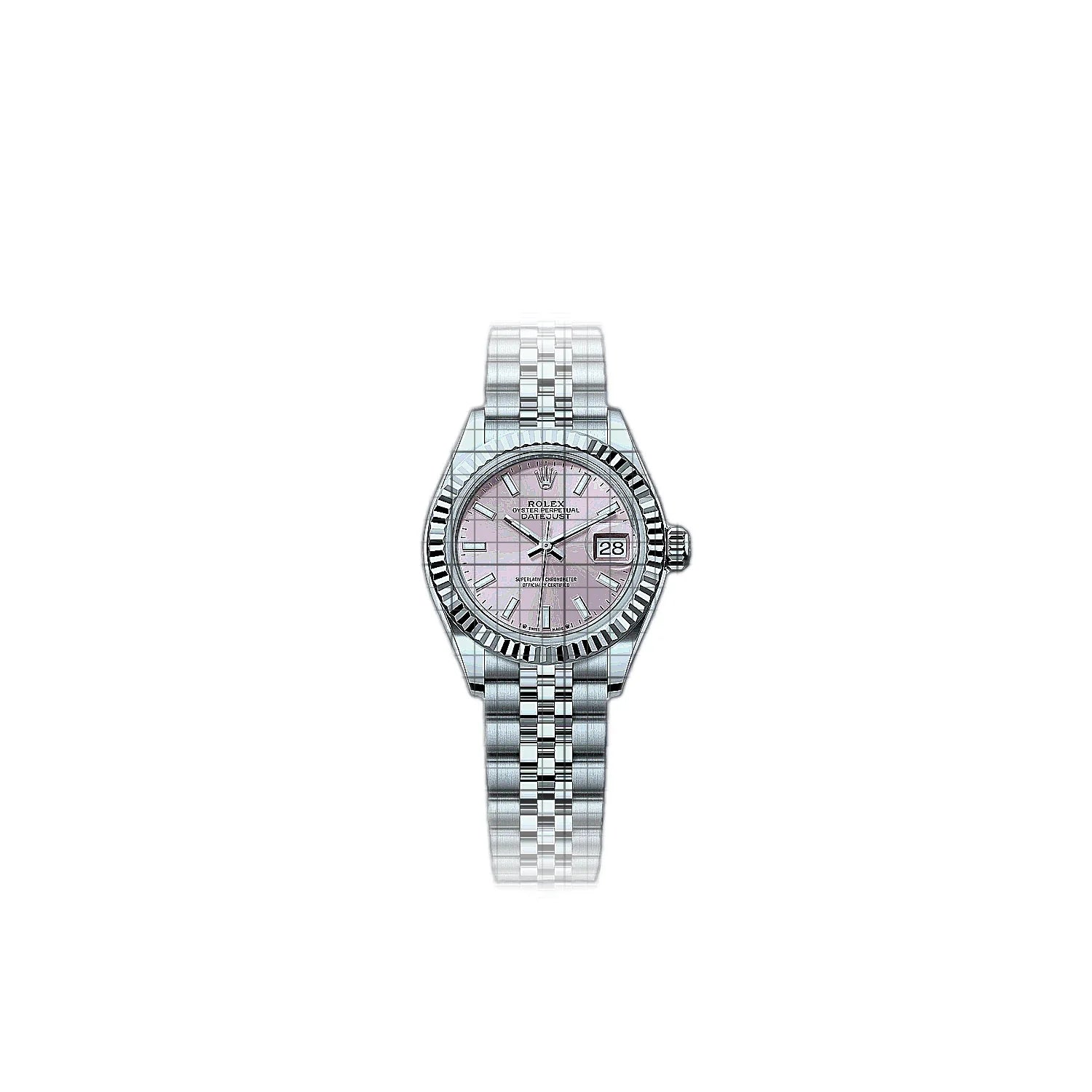 Rolex Lady-Datejust 279174-0001 Pink Dial Stainless steel, white gold 28mm Watch