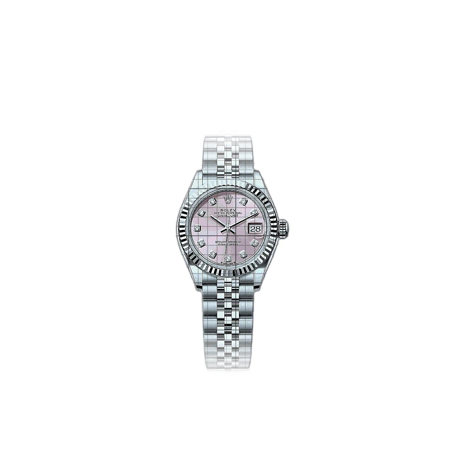 Rolex Lady-Datejust 279174-0003 Pink Dial Stainless steel, white gold 28mm Watch