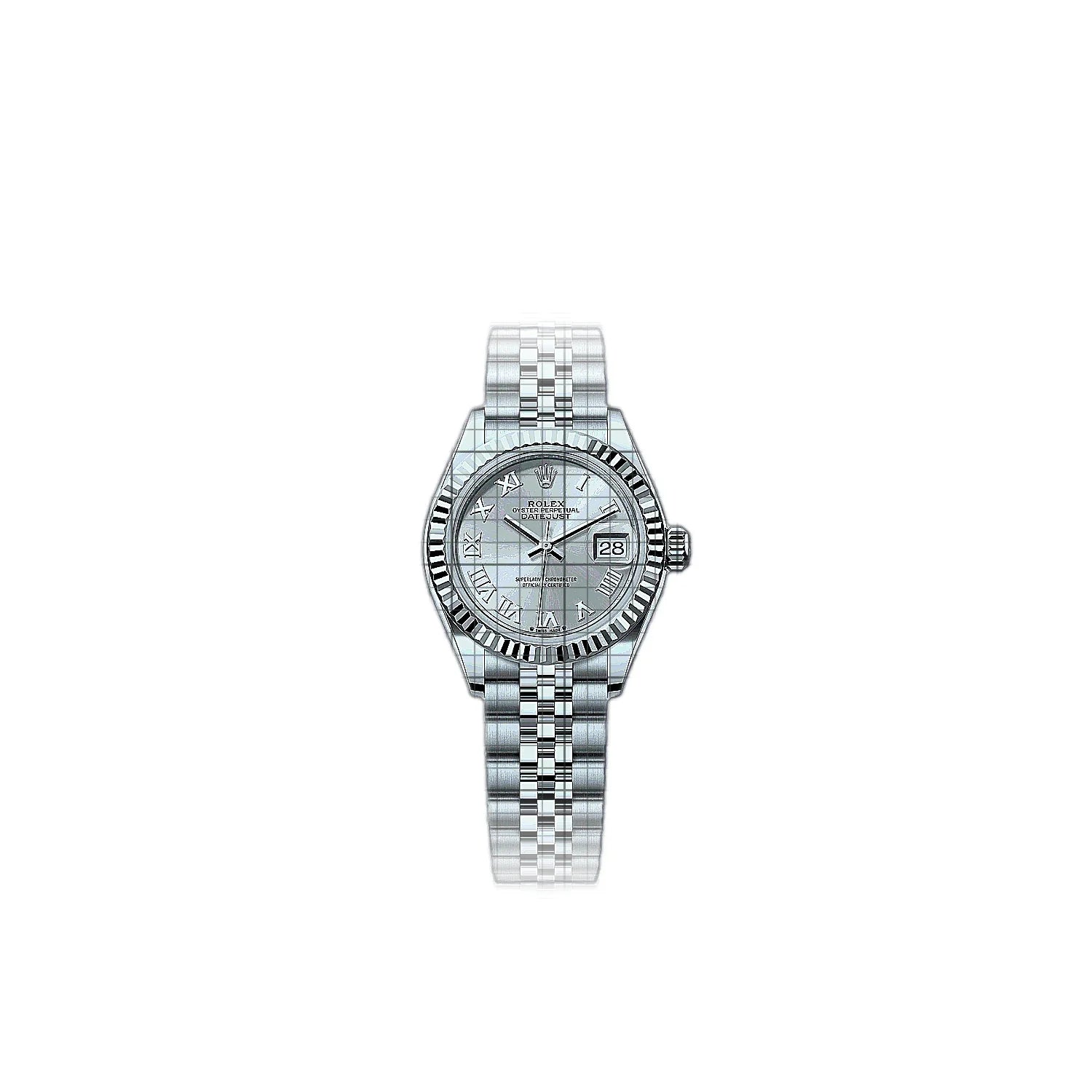 Rolex Lady-Datejust 279174-0007 Silver Dial Stainless steel, white gold 28mm Watch