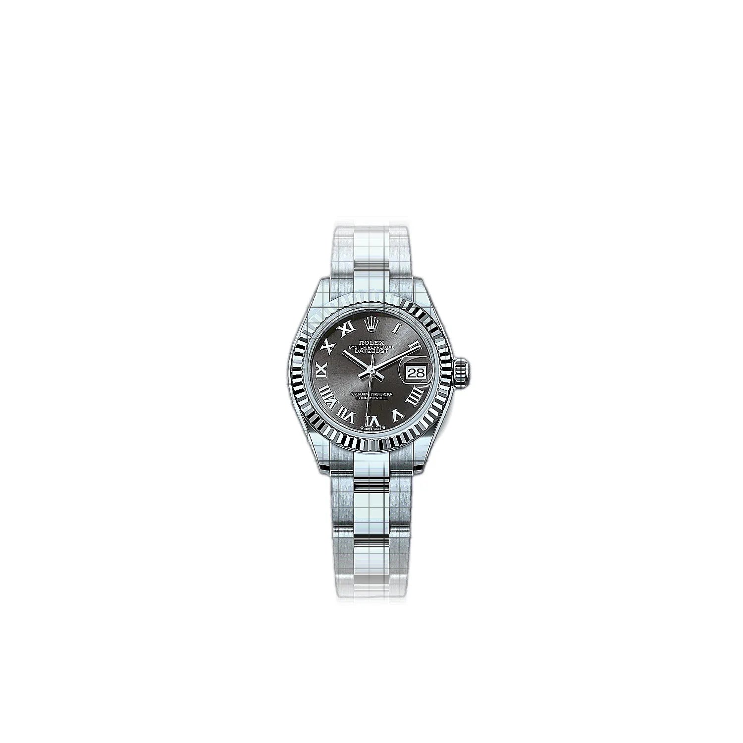 Rolex Lady-Datejust 279174-0014 Grey Dial Stainless steel, white gold 28mm Watch