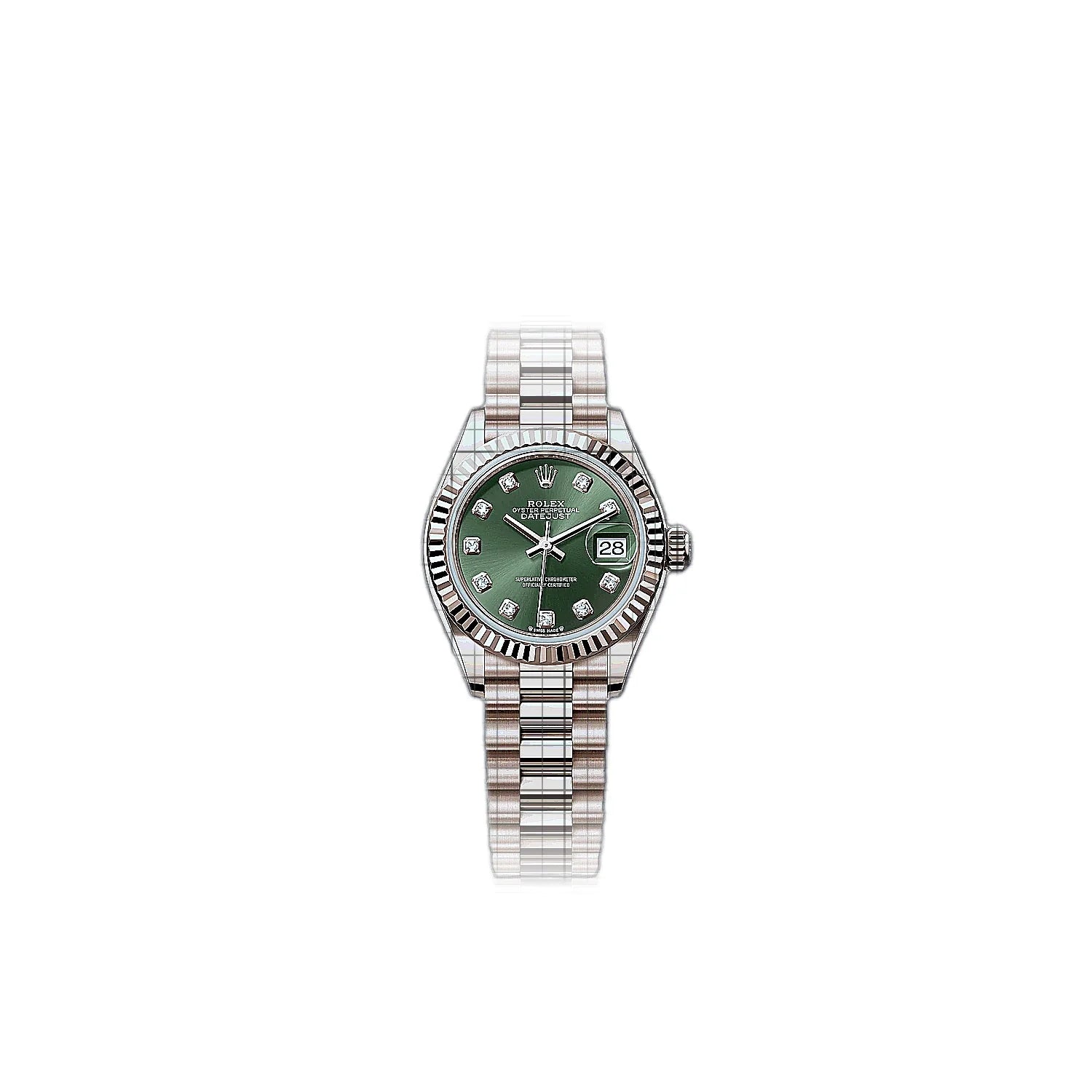 Rolex Lady-Datejust 279175-0009 Green Dial Rose gold 28mm Watch