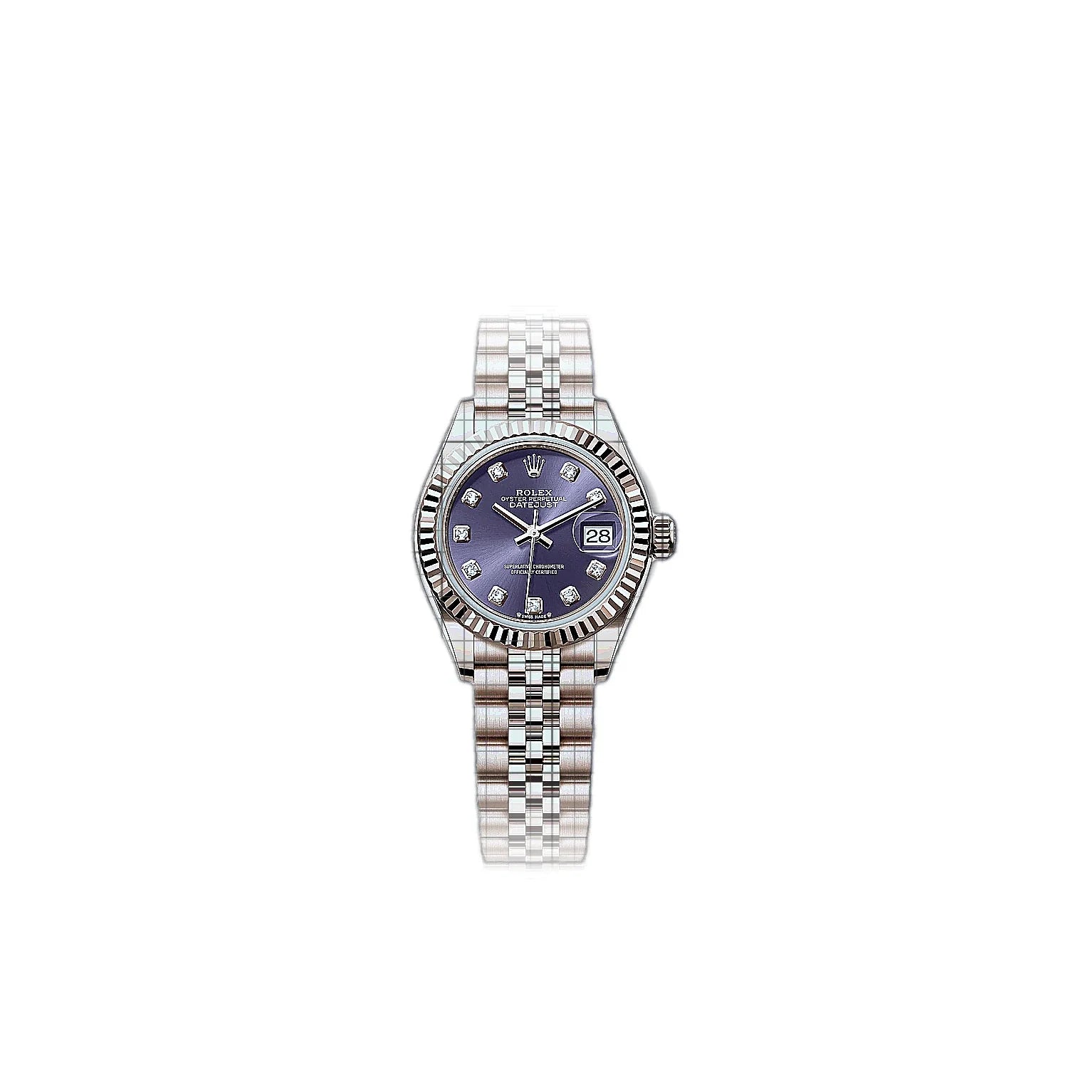 Rolex Lady-Datejust 279175-0020 Purple Dial Rose gold 28mm Watch