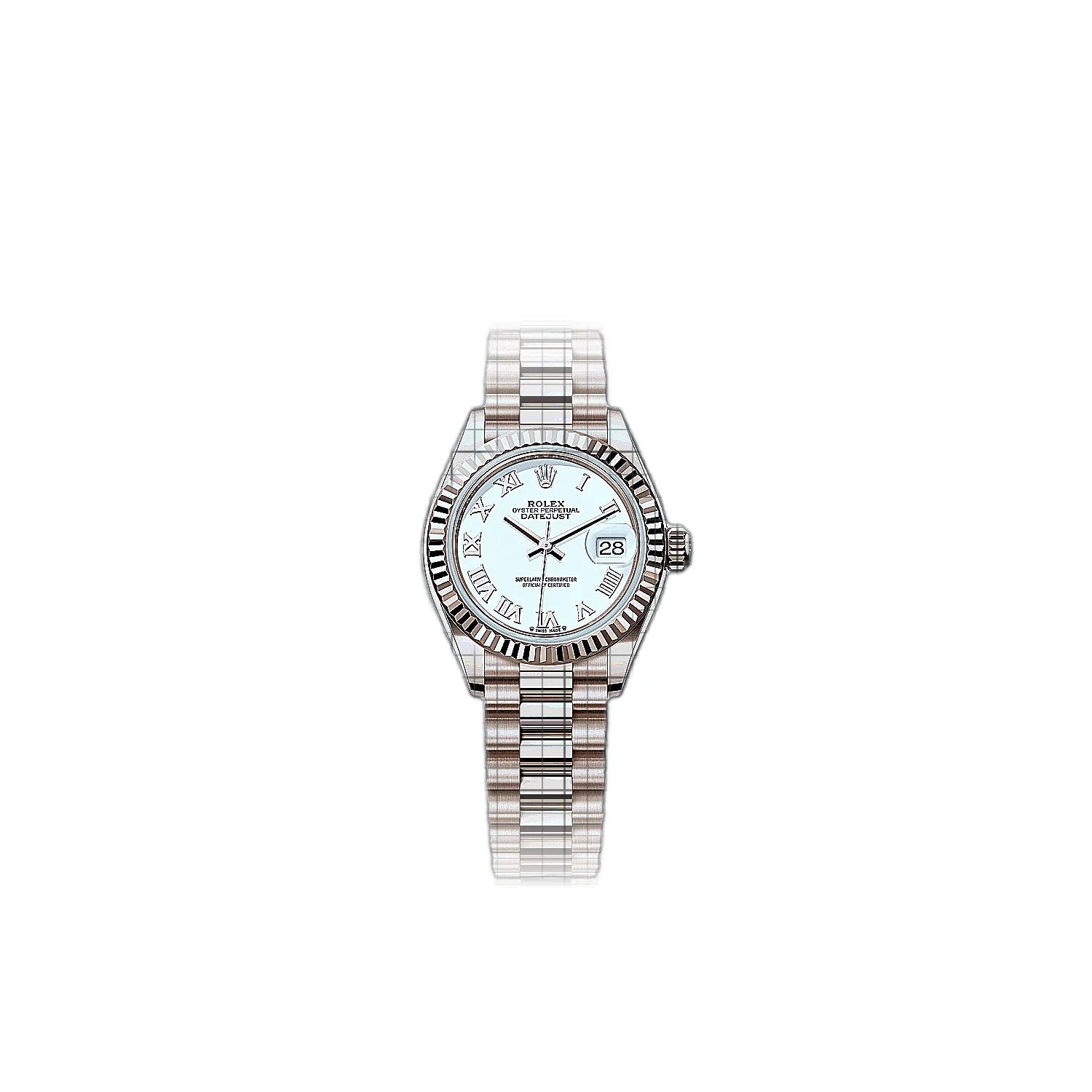 Rolex Lady-Datejust 279175-0021 White Dial Rose gold 28mm Watch