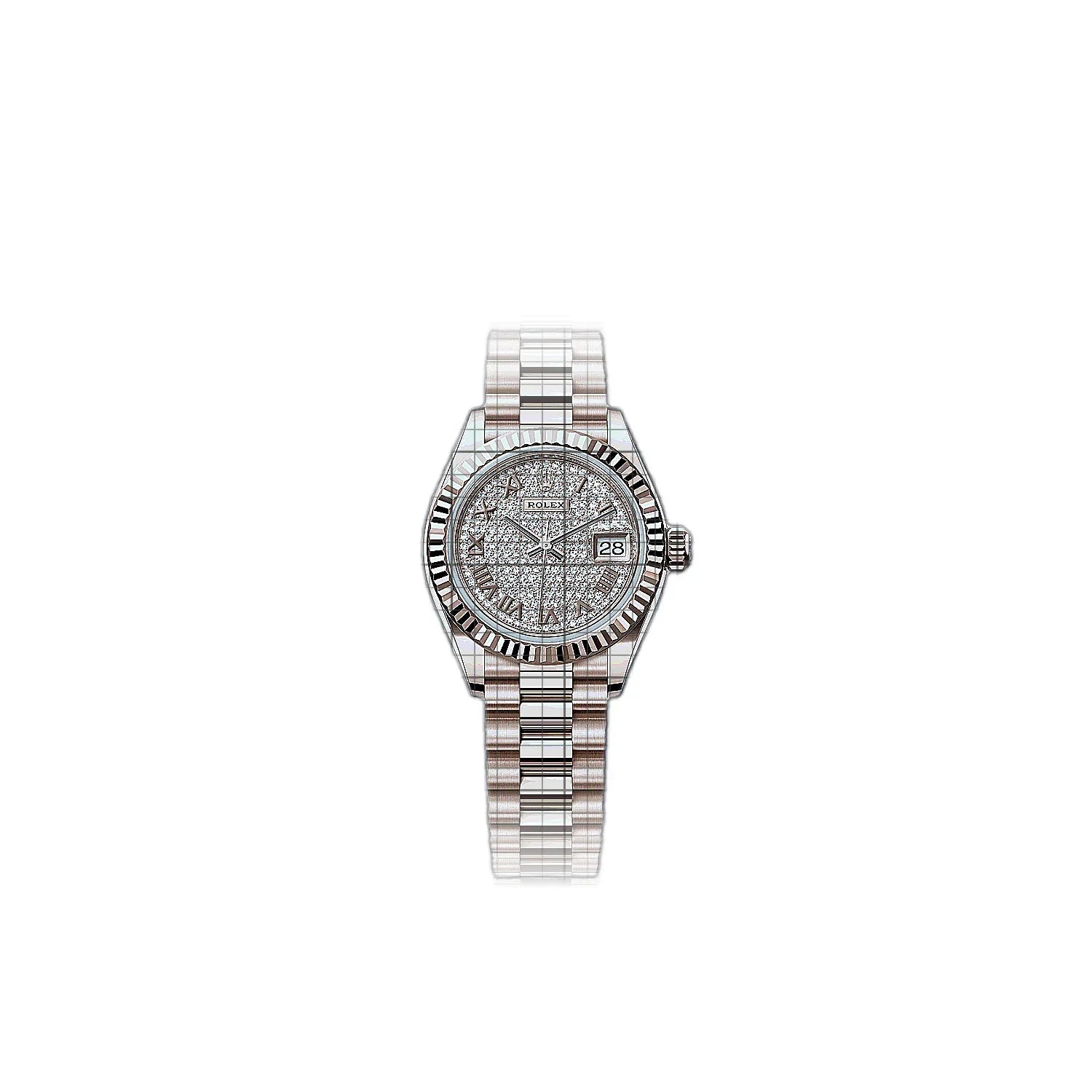 Rolex Lady-Datejust 279175-0023 Gemstones Dial Rose gold 28mm Watch