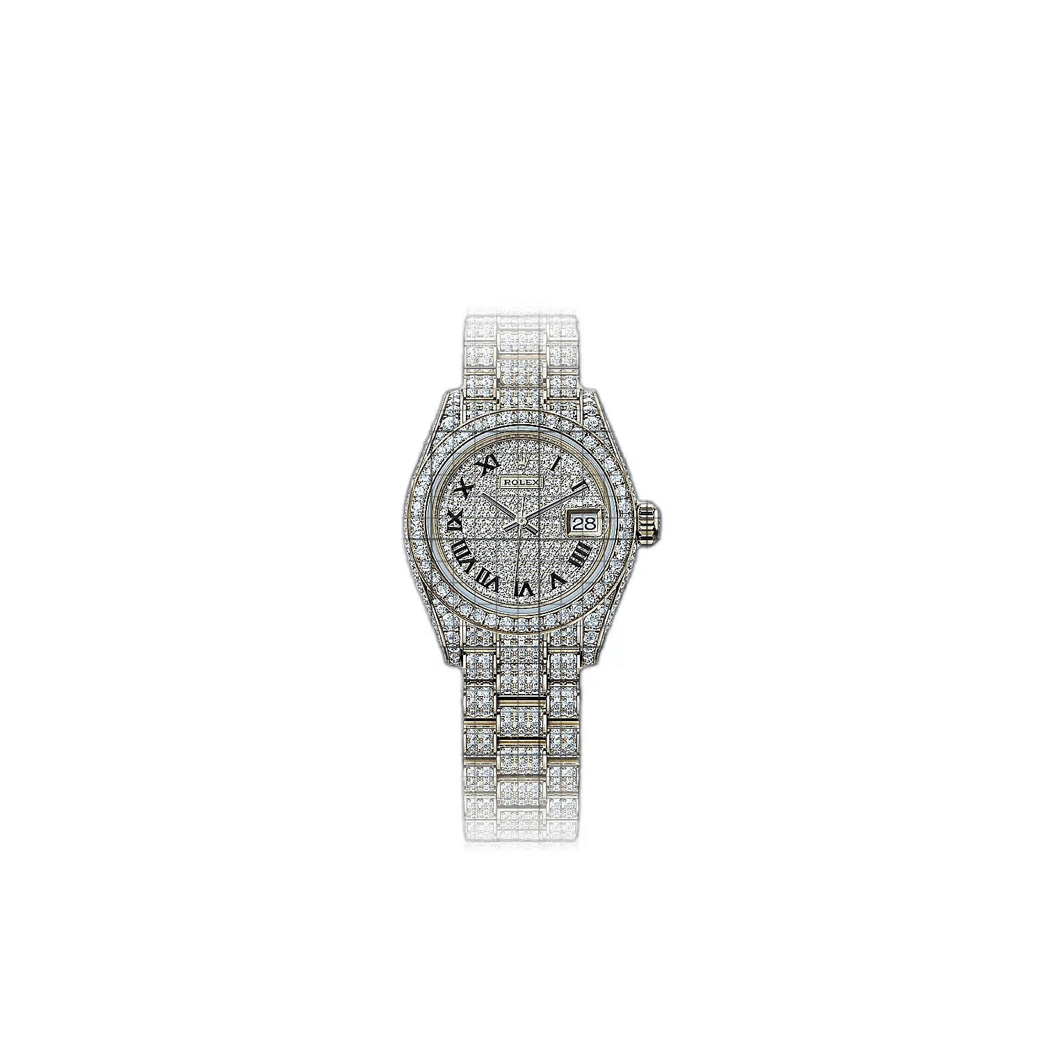 Rolex Lady-Datejust 279458rbr-0001 Gemstones Dial Yellow gold 28mm Watch