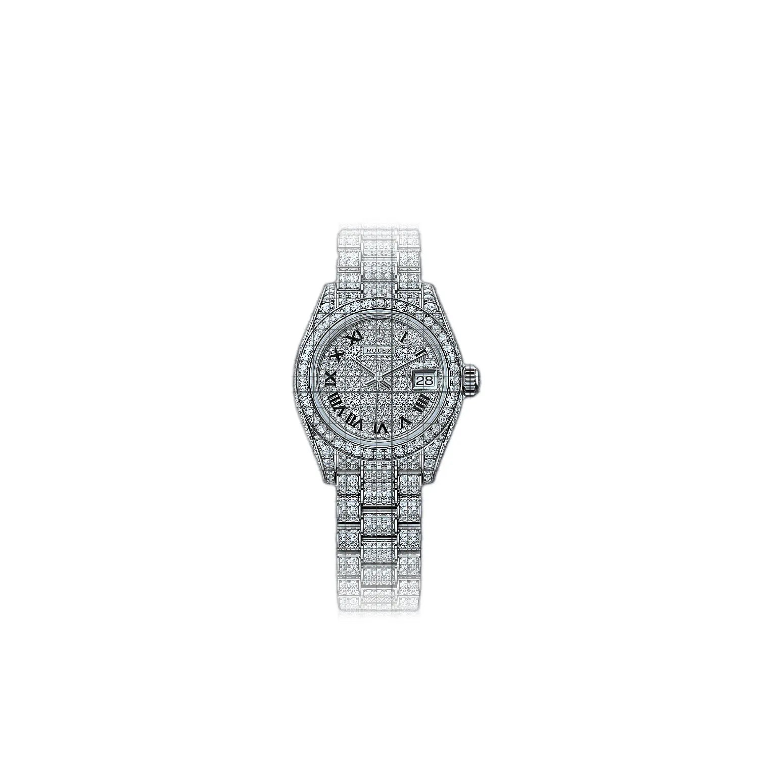 Rolex Lady-Datejust 279459rbr-0001 Gemstones Dial White gold 28mm Watch