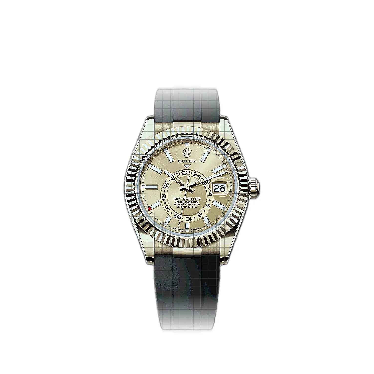 Rolex Sky-Dweller 336238-0001 Champagne Dial Yellow gold 42mm Watch