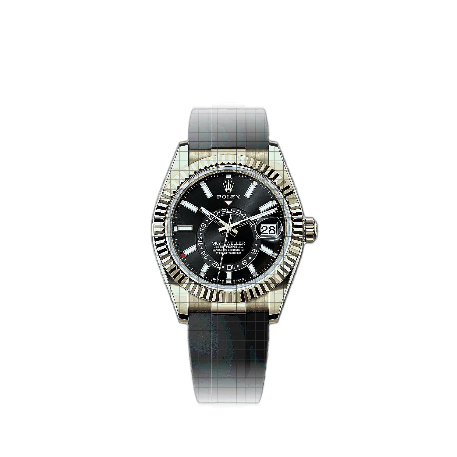 Rolex Sky-Dweller 336238-0002 Black Dial Yellow gold 42mm Watch
